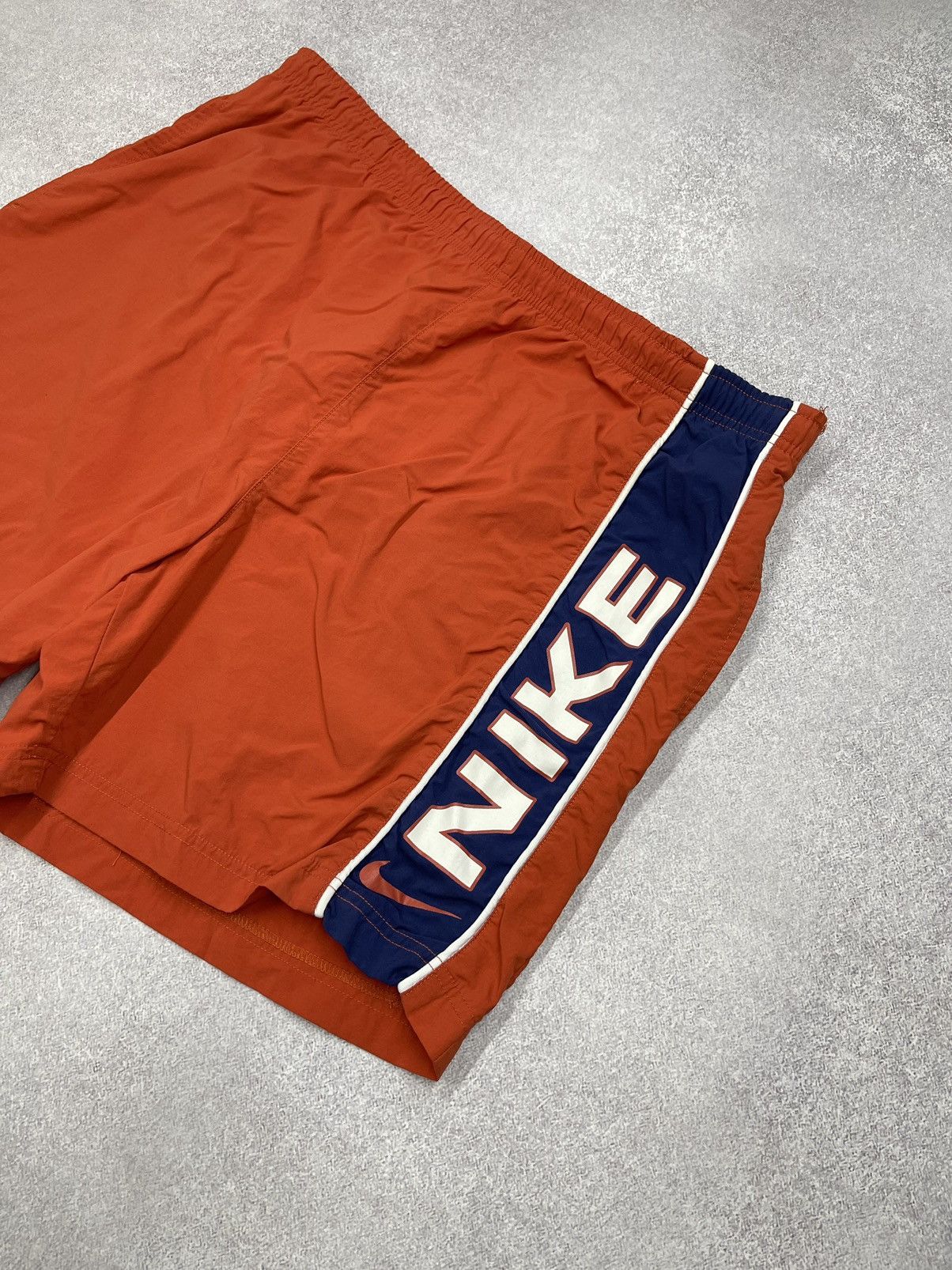 Nike Vintage Nike Nylon Shorts Big Logo Orange Drill Y2K ACG TN Size US 34 / EU 50 - 3 Thumbnail