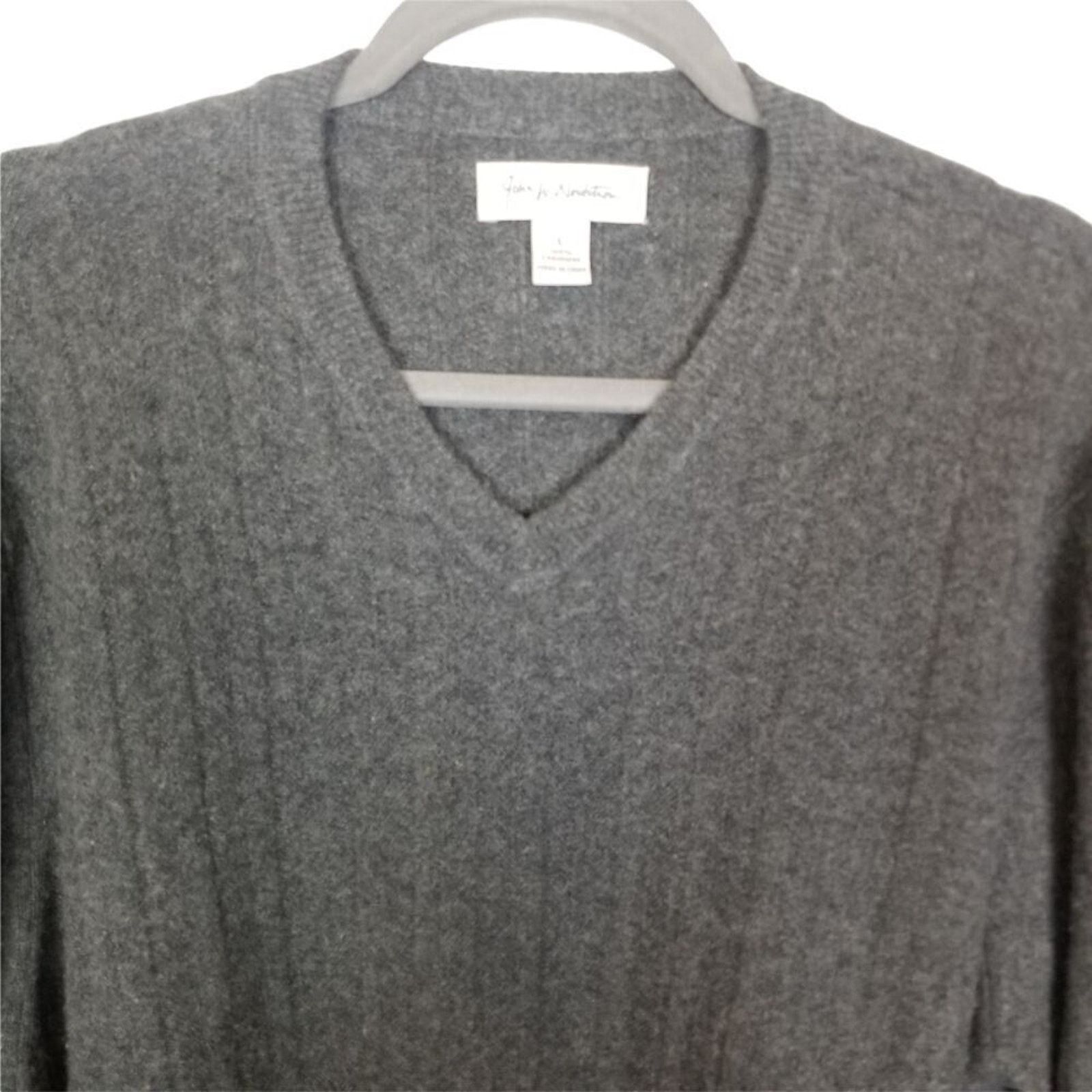 Nordstrom John W. Nordstorm Mens Cashmere Sweater Quiet Luxury Preppy Size US L / EU 52-54 / 3 - 3 Thumbnail