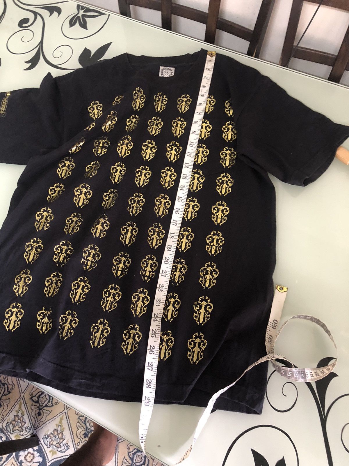 Chrome Hearts Vintage Chrome Heart Dagger Fullprint Tshirt Size US M / EU 48-50 / 2 - 17 Thumbnail
