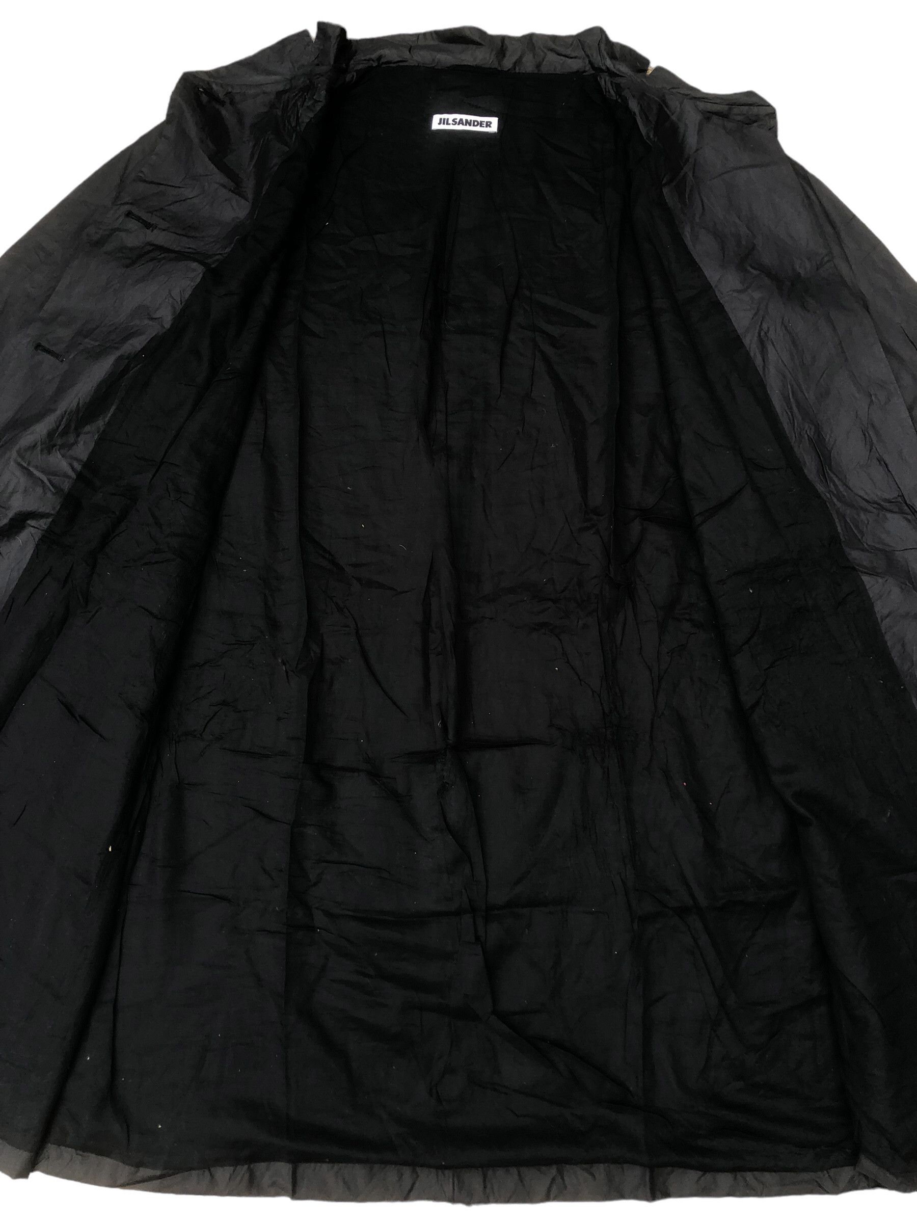 Jil Sander JIL SANDER Waxed Long Rain Coat Luxury Designer Jacket Size XS / US 0-2 / IT 36-38 - 9 Thumbnail