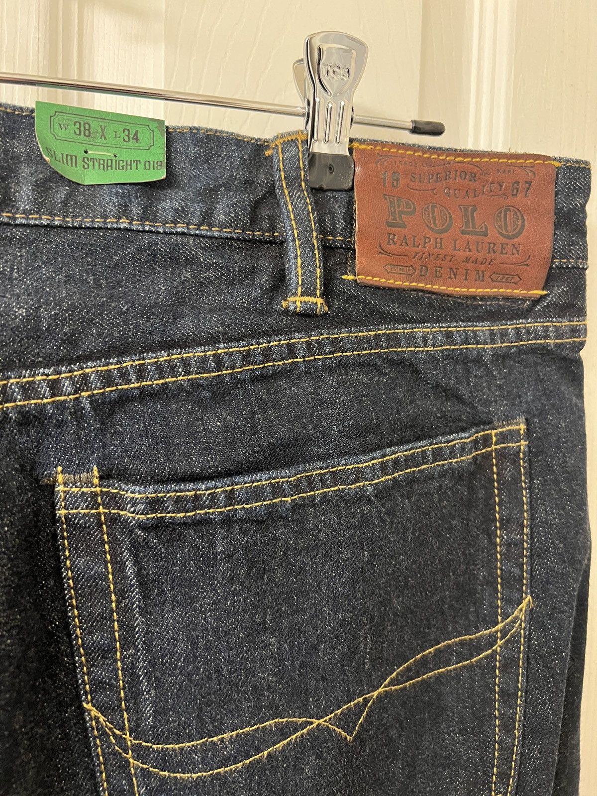 Polo Ralph Lauren Vintage Polo Ralph Lauren 018 Slim Straight Jeans 38x34 NWT Size US 38 / EU 54 - 6 Thumbnail
