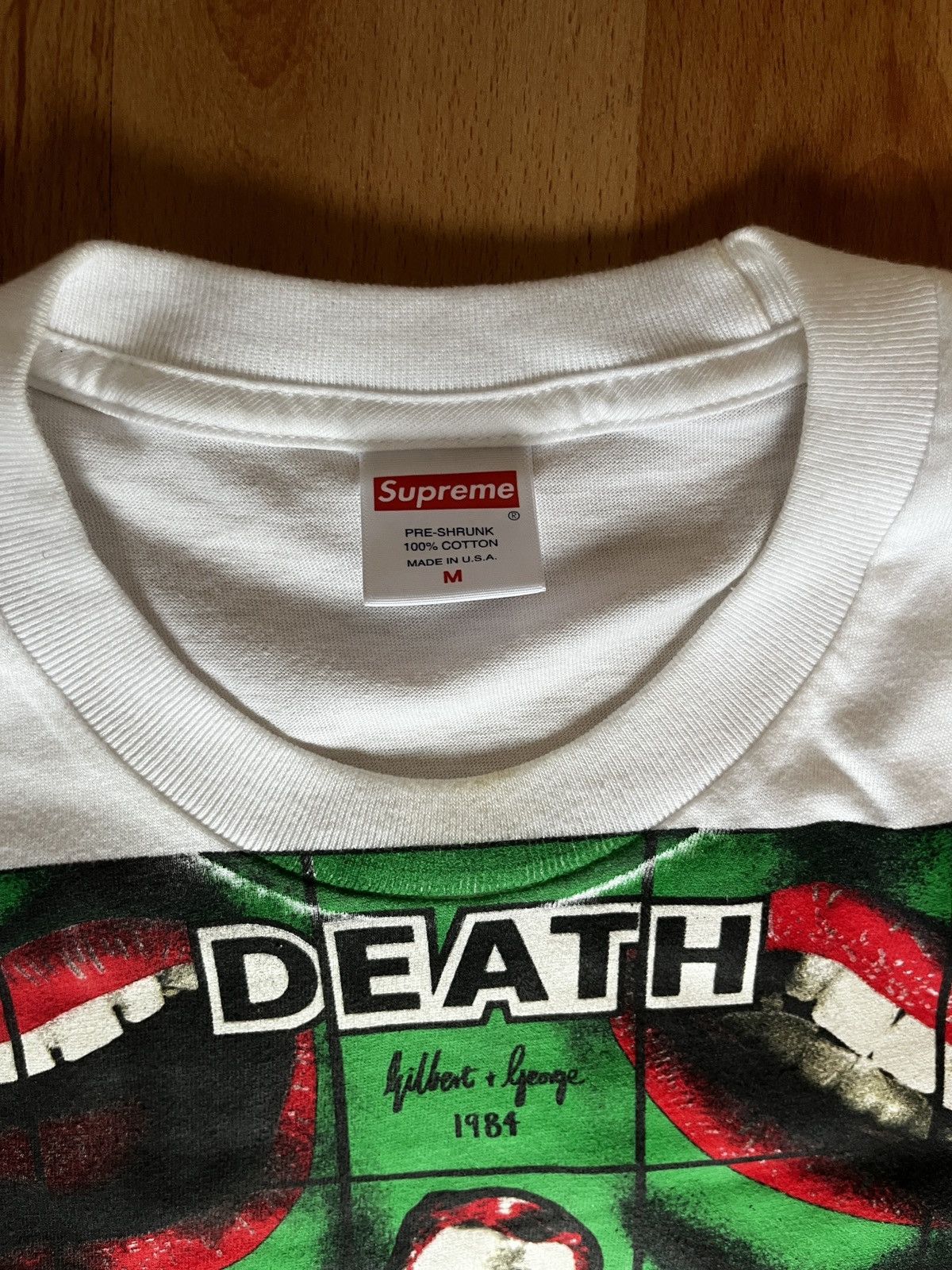 Supreme Supreme Gilbert and George t-shirt Medium White Size US M / EU 48-50 / 2 - 3 Thumbnail