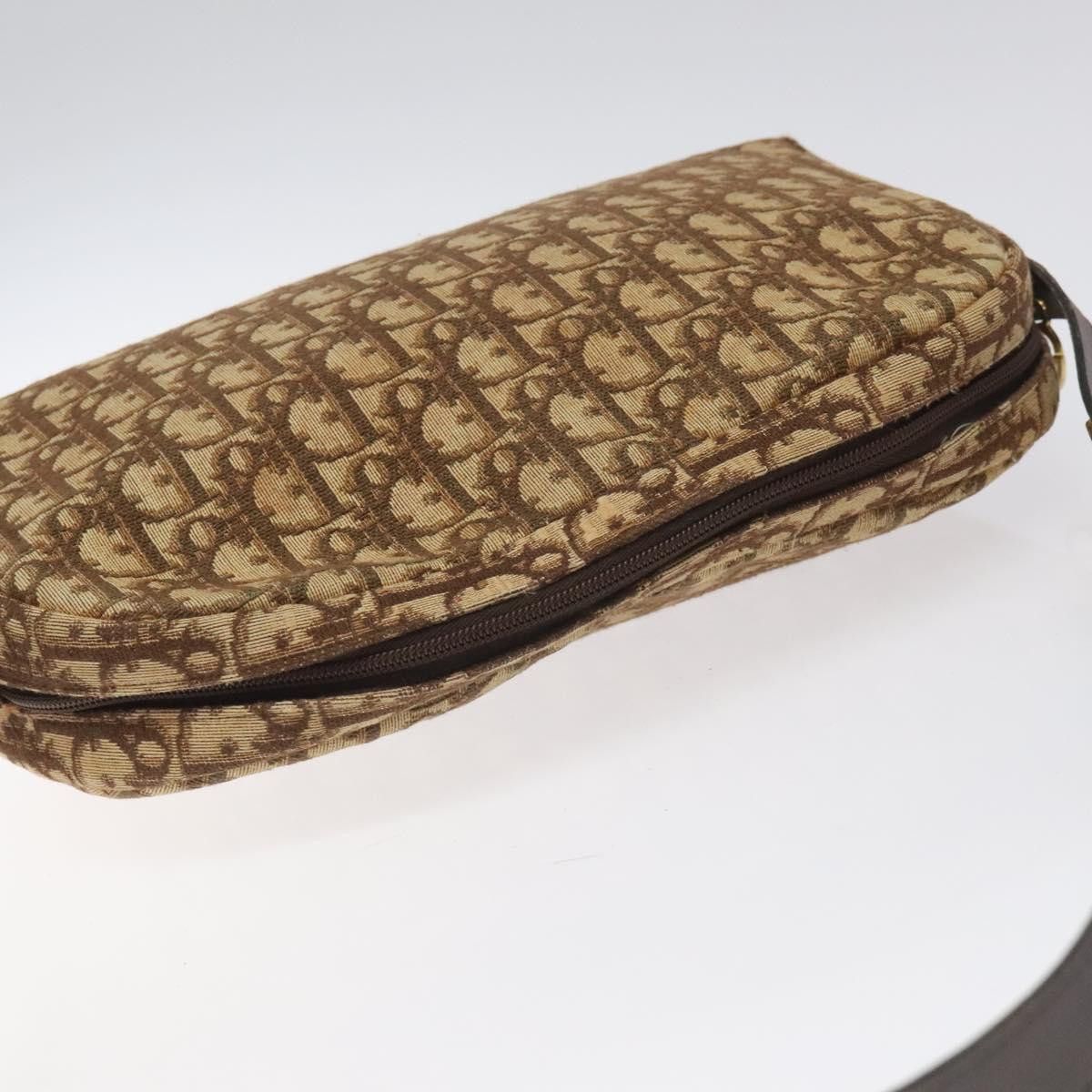 Dior DIOR Trotter Canvas Shoulder Bag Brown Gold Size ONE SIZE - 6 Thumbnail