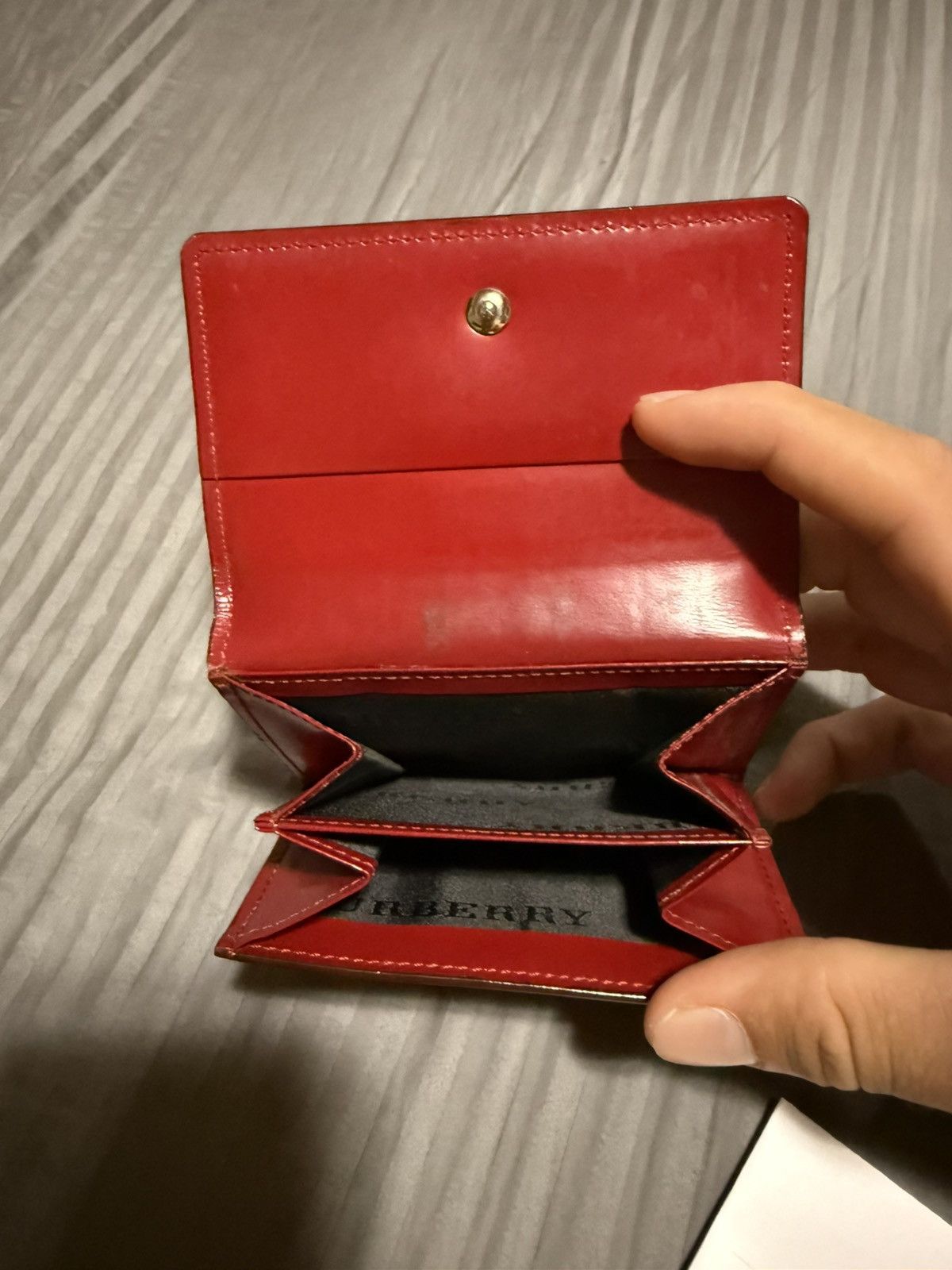 Burberry Burberry Red Leather bifold wallet Size ONE SIZE - 7 Thumbnail