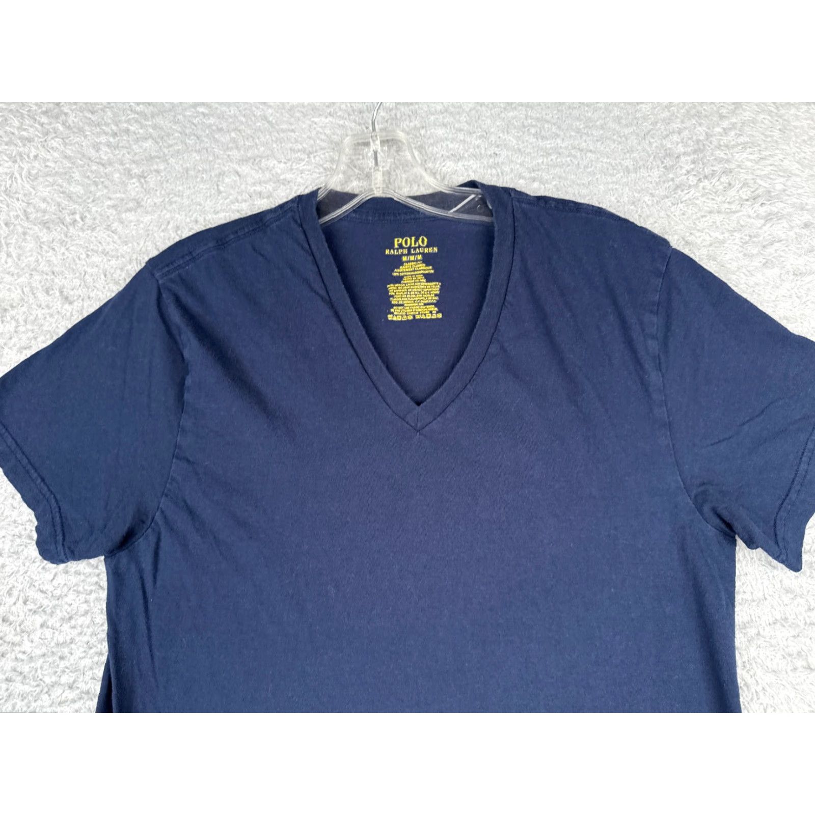 Ralph Lauren Polo Ralph Lauren Shirt Men Medium Blue V-Neck Classic Fit 100% Cotton Short Sleeve Size US M / EU 48-50 / 2 - 4 Thumbnail