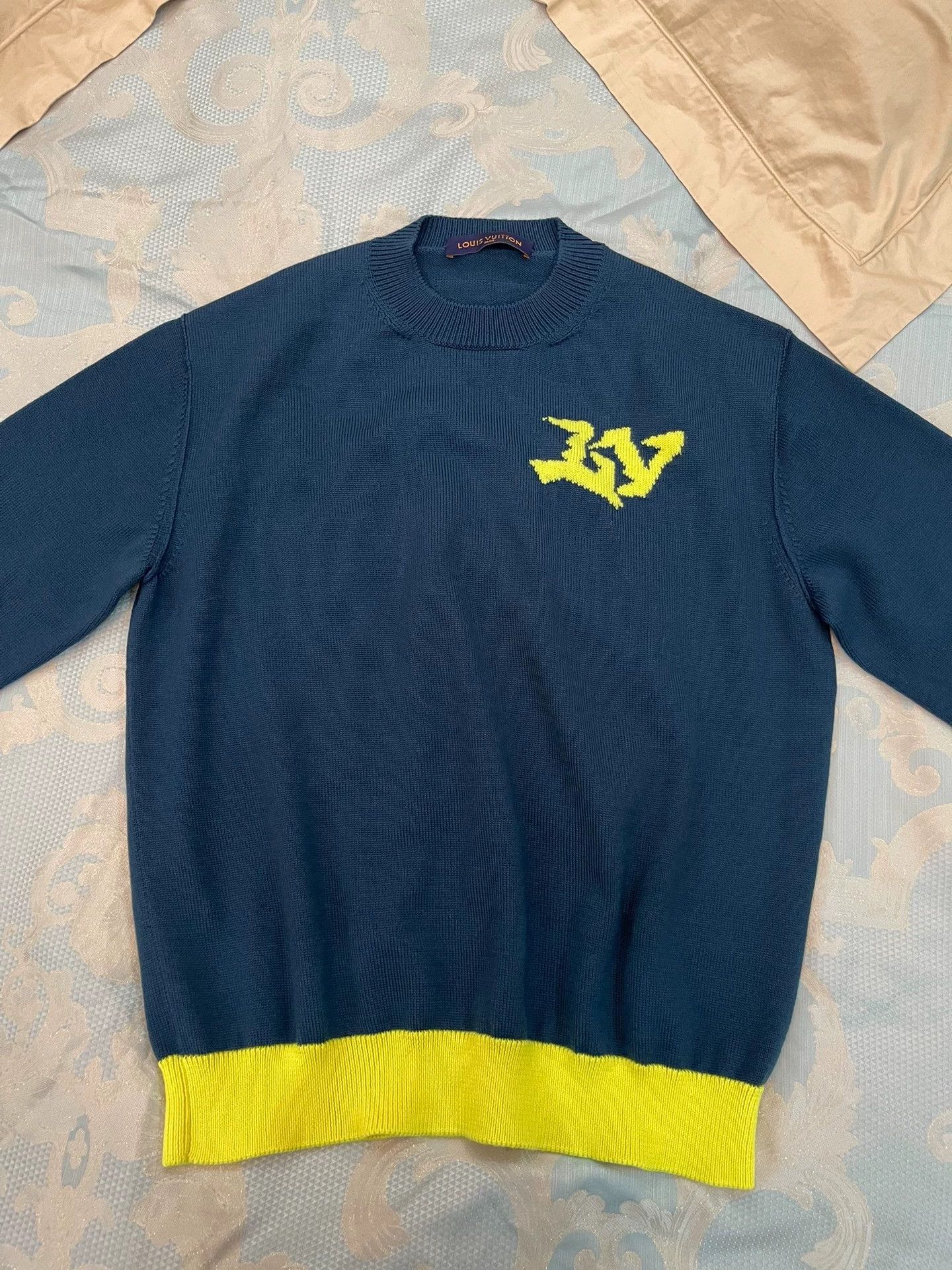 Louis Vuitton LV Knit Logo Wool Sweater Size L Size US L / EU 52-54 / 3 - 1 Thumbnail
