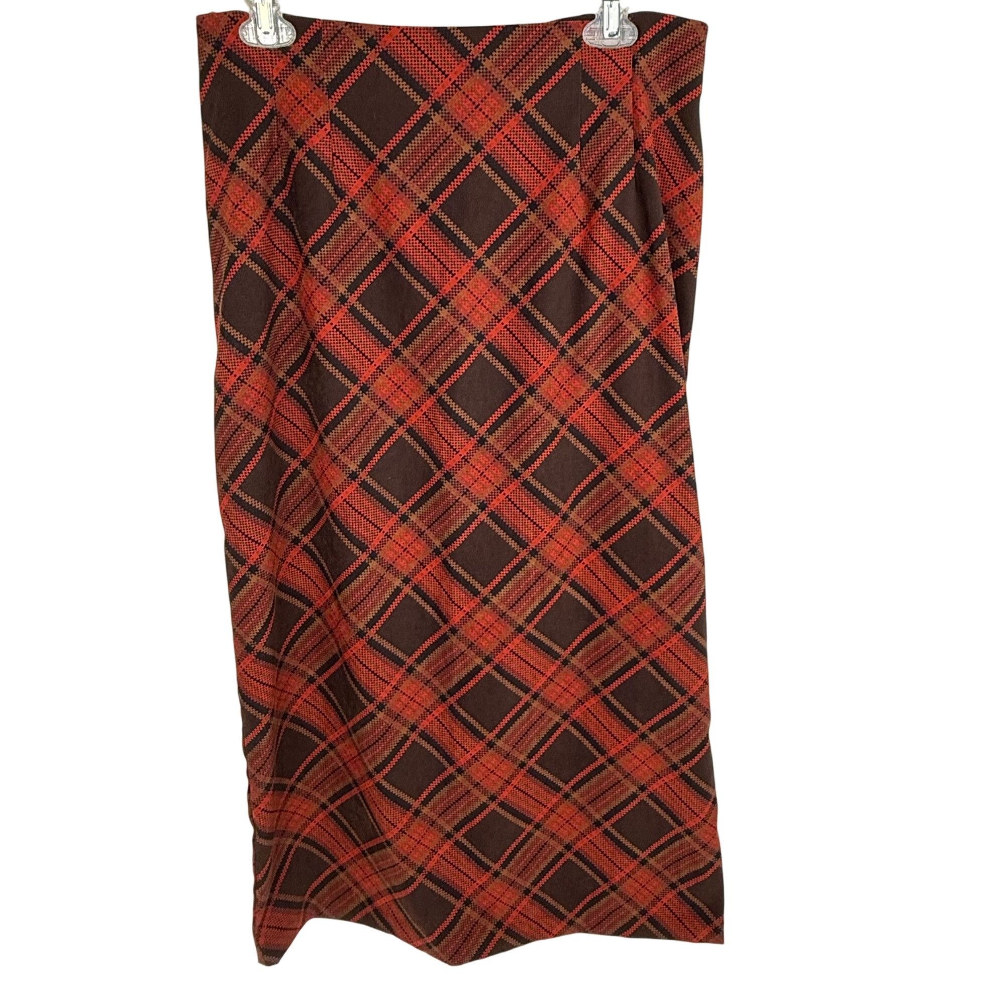Other Briggs New York Women's Tartan Plaid A-Line Maxi Skirt Size Size 34" / US 12 / IT 48 - 1 Thumbnail