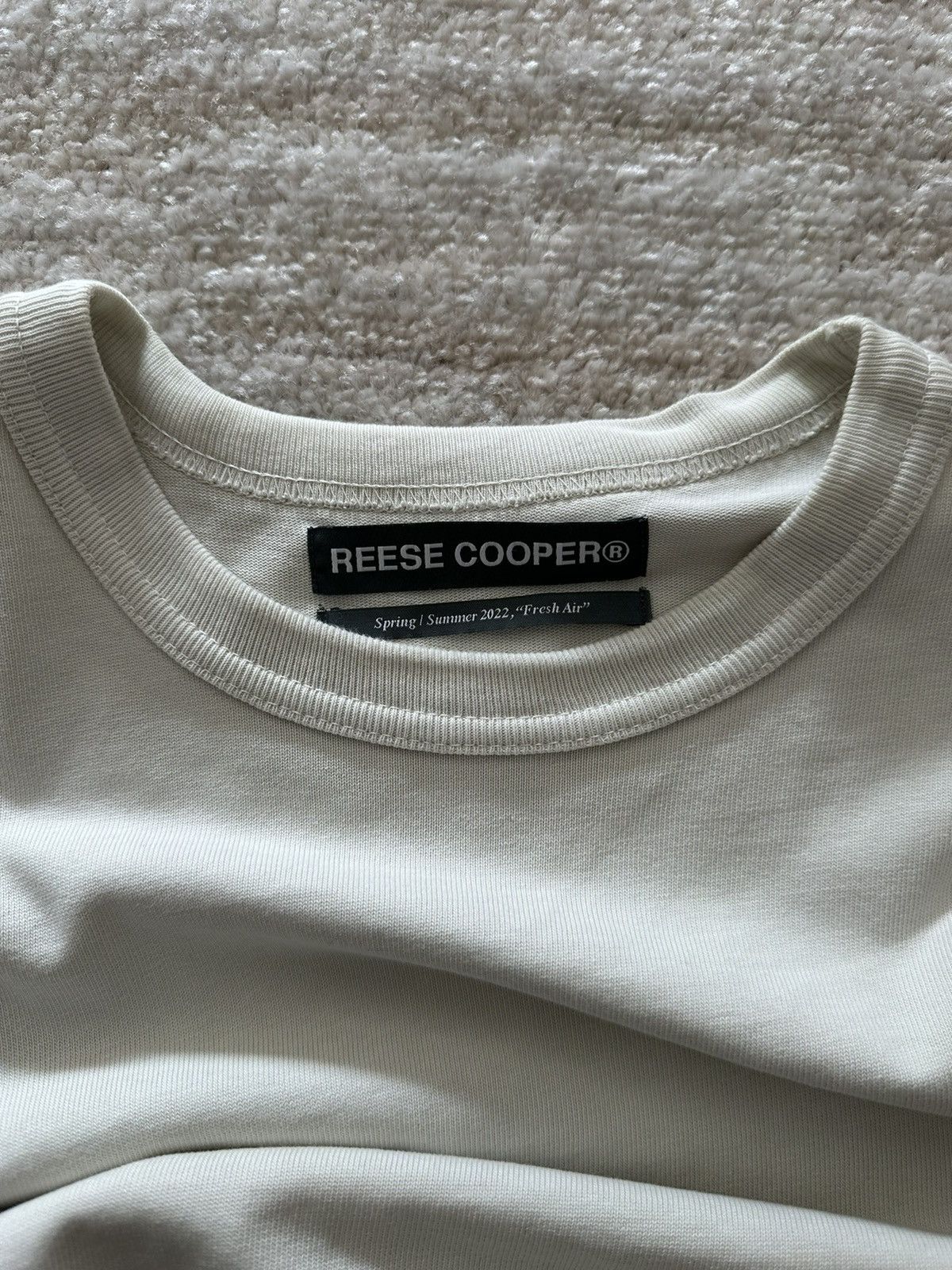 Reese Cooper Reese Cooper SS2022 White And Red Outdoor Supply T-Shirt Size US M / EU 48-50 / 2 - 4 Thumbnail