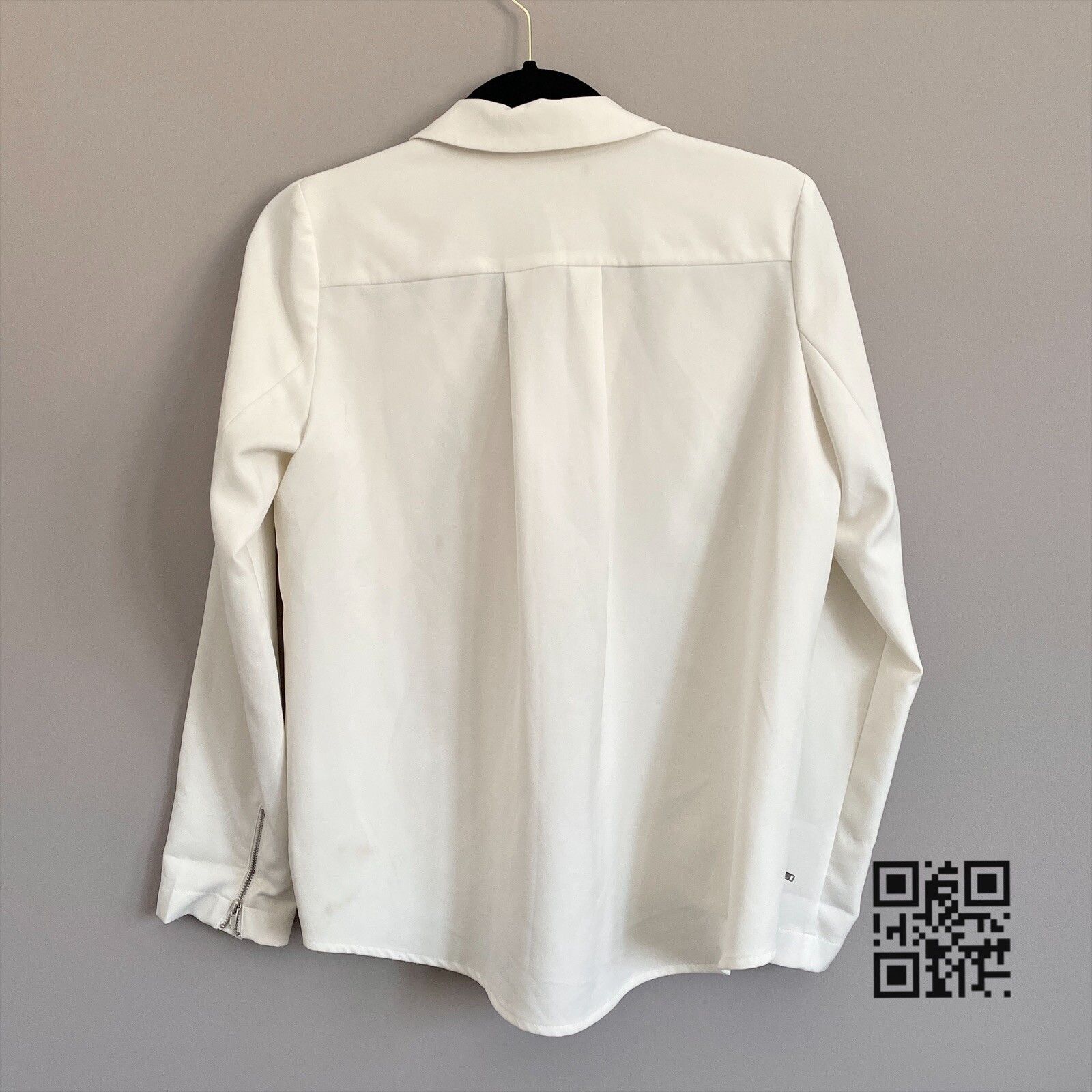 Other Harlowe & Graham Ivory White Biker Style Light Jacket - S Size S / US 4 / IT 40 - 8 Thumbnail