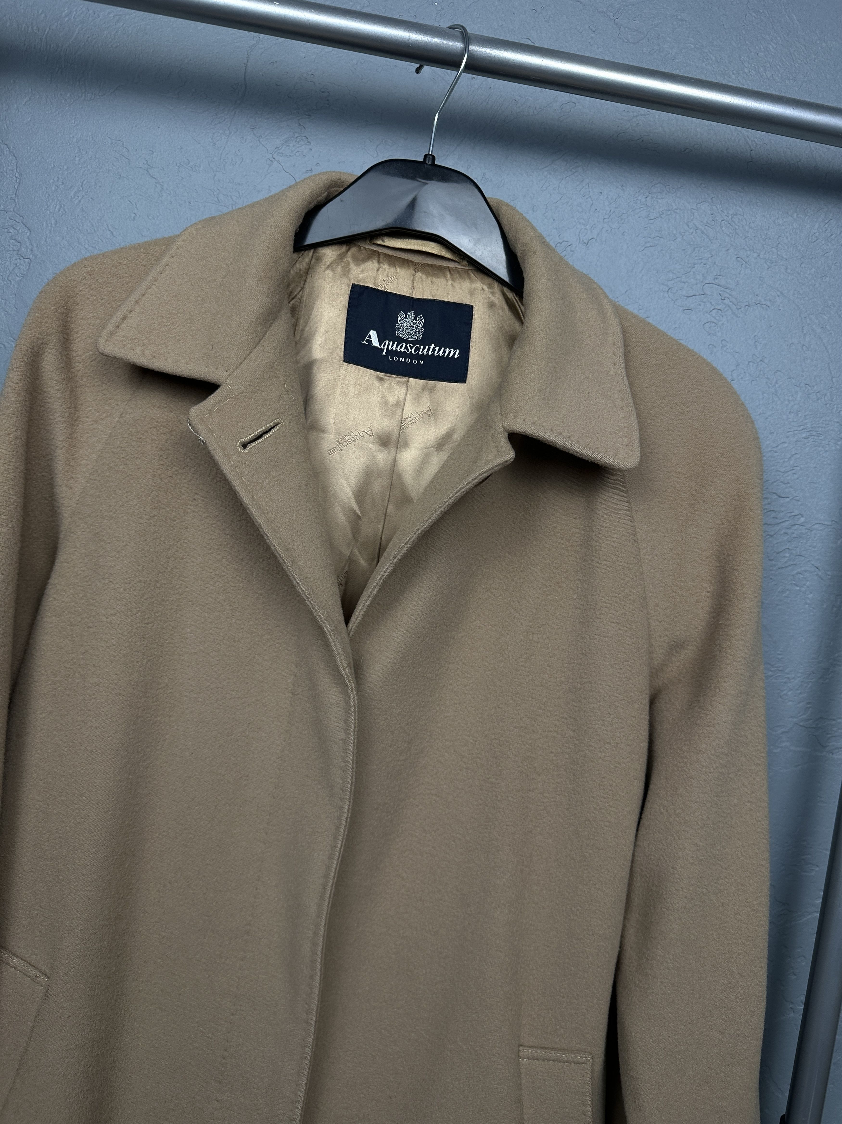 Aquascutum × Vintage Aquascutum Vintage Womens Wool Coat Jacket Size L / US 10 / IT 46 - 2 Thumbnail