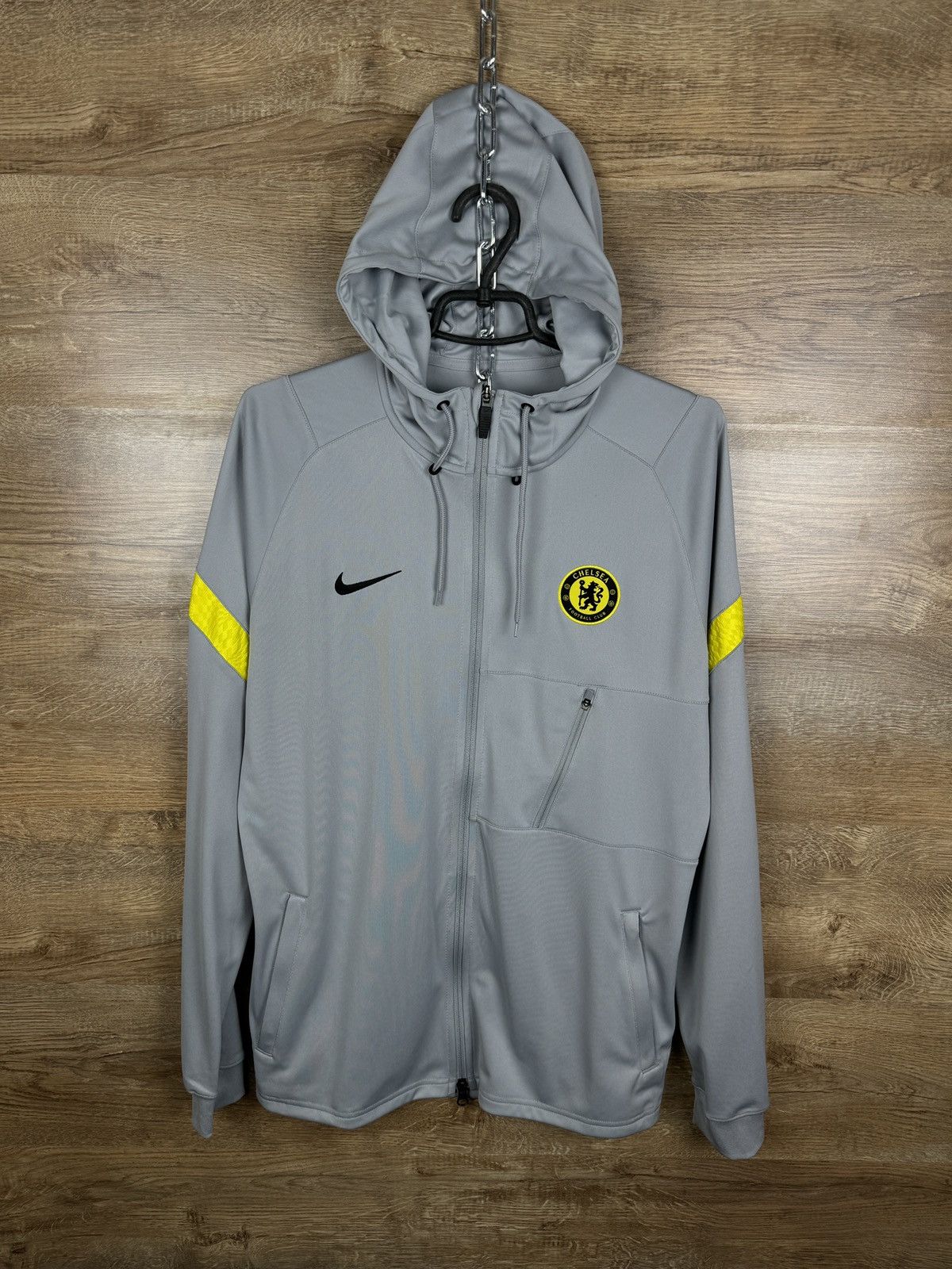 Chelsea Soccer × Nike Mens Vintage Nike FC Chelsea Track Jacket zip hoodie Size US L / EU 52-54 / 3 - 1 Thumbnail