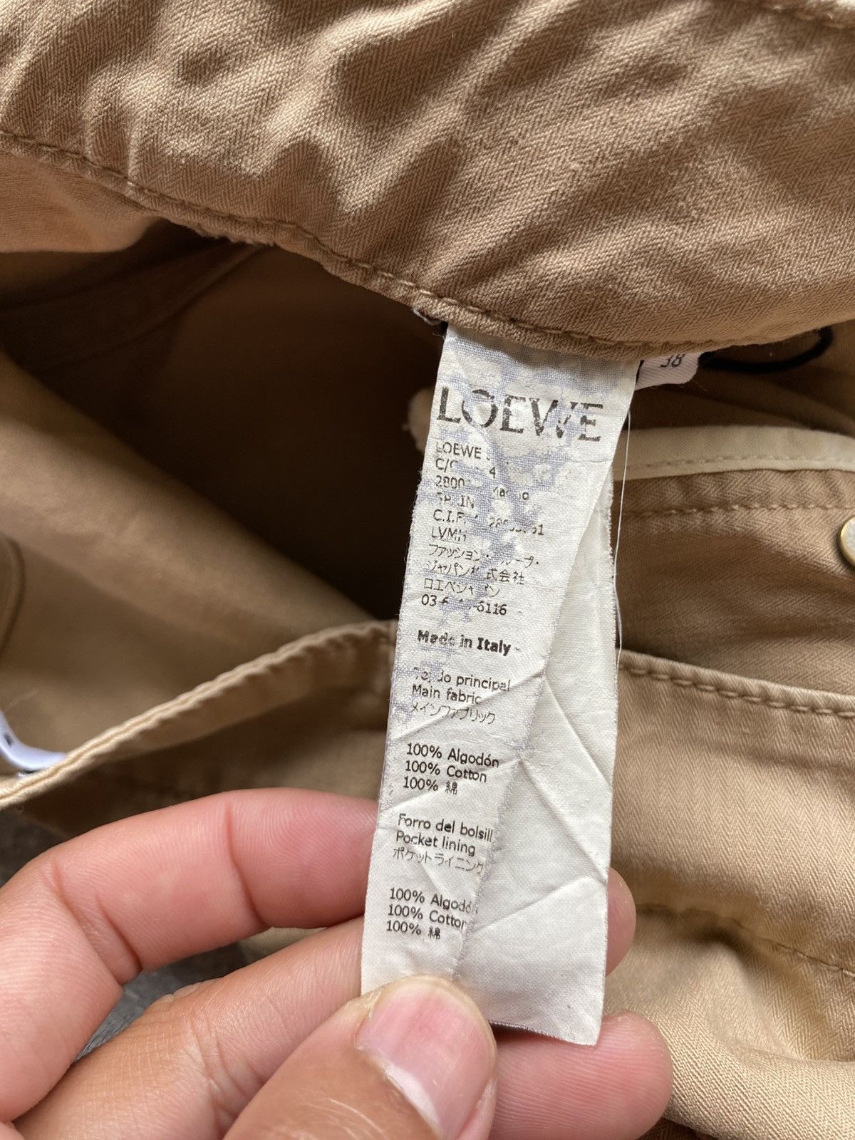 Loewe Loewe Cotton High Waist Cargo Pants Women Size 38" / US 16 / IT 52 - 11 Thumbnail