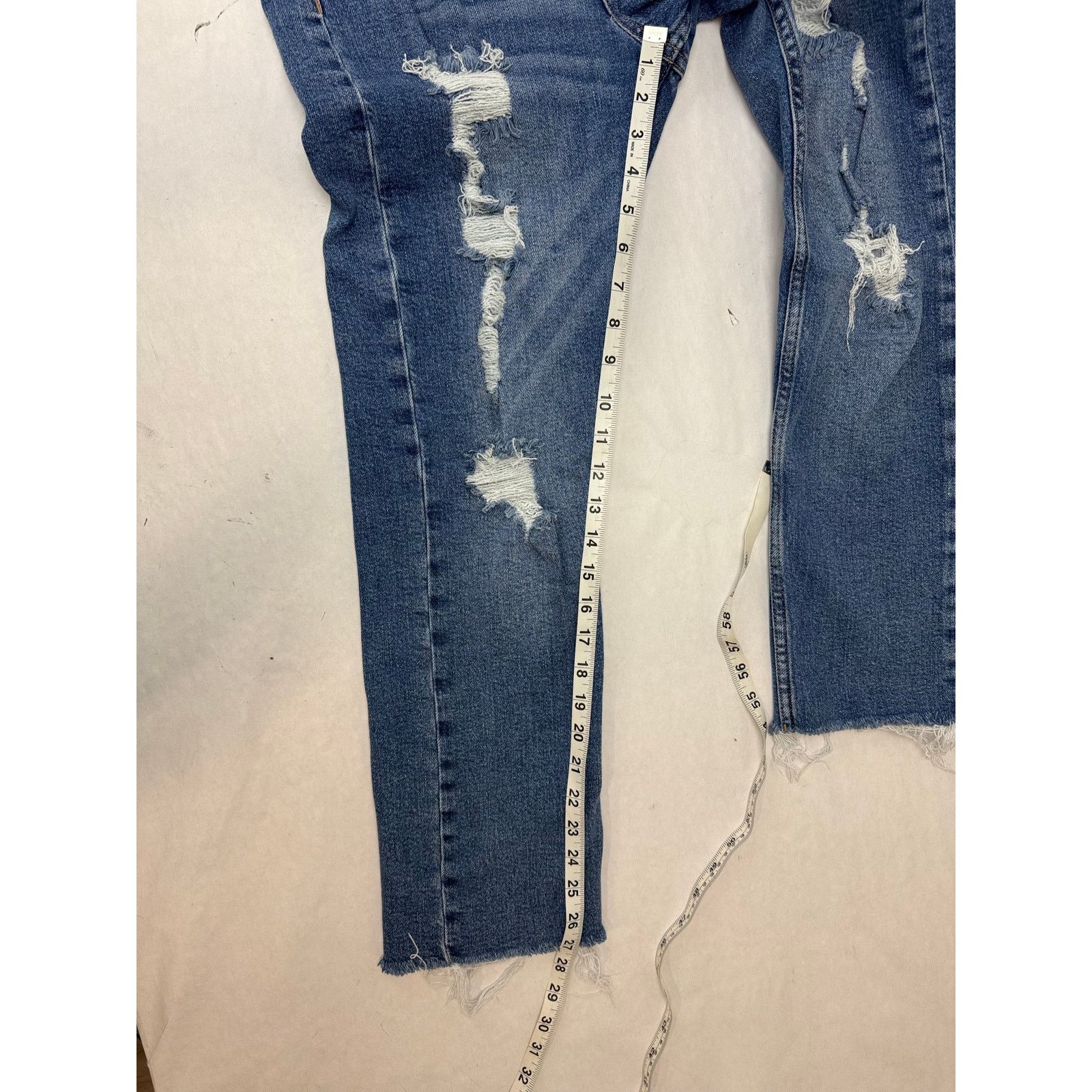 Aeropostale Aeropostale Super High Rise Straight Jeans Button Fly - 8 Size 30" / US 8 / IT 44 - 4 Thumbnail