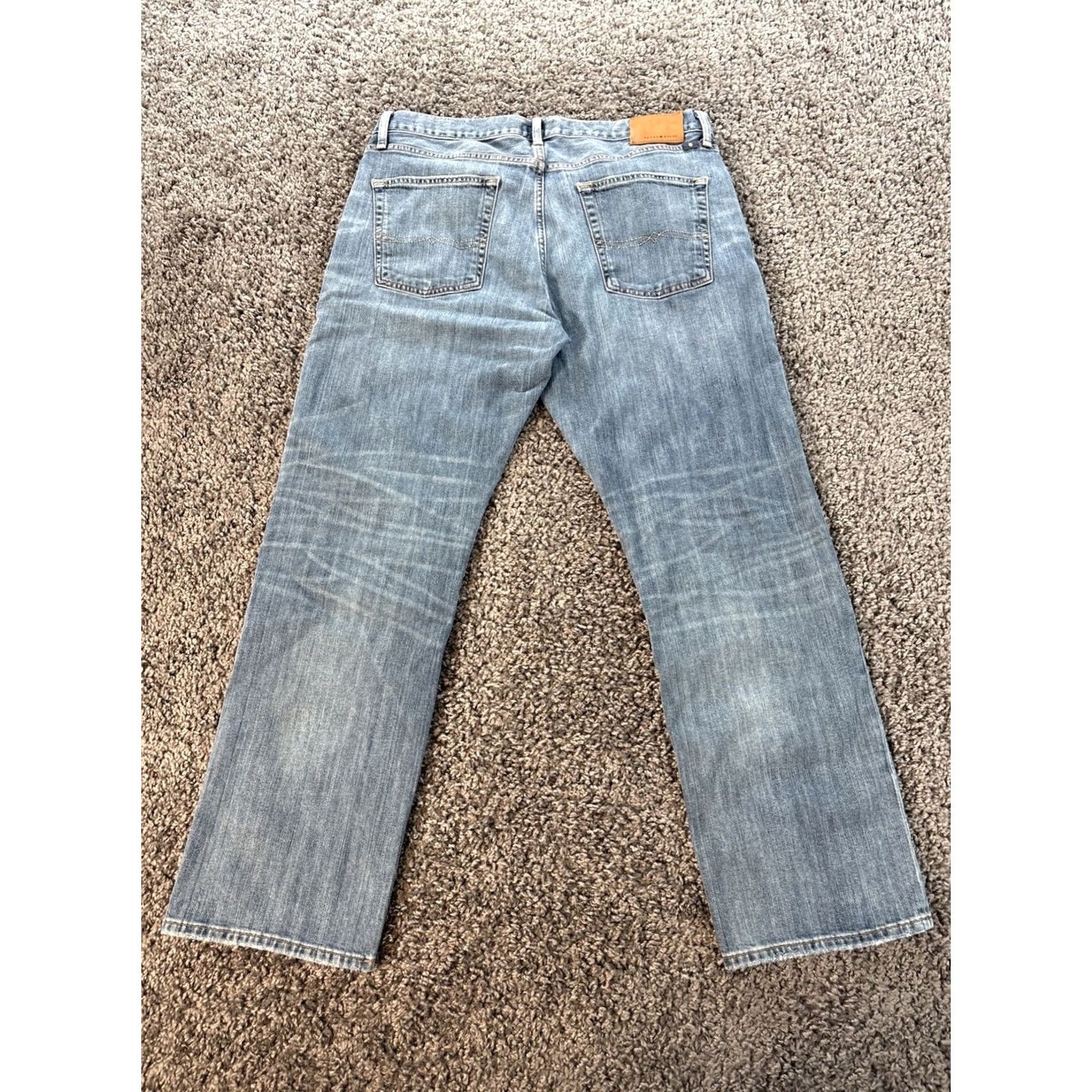 Lucky Brand Lucky Brand Jeans Mens Straight Blue 34x28 Medium Wash Denim Size US 34 / EU 50 - 6 Thumbnail