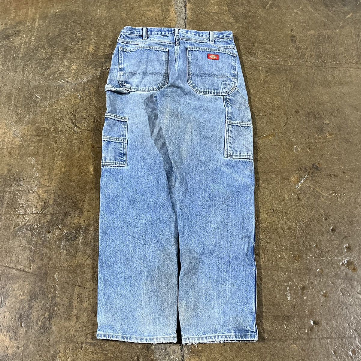 Vintage Crazy Dickies Double Knee Carpenter Jeans Workwear Skater Size US 34 / EU 50 - 1 Preview