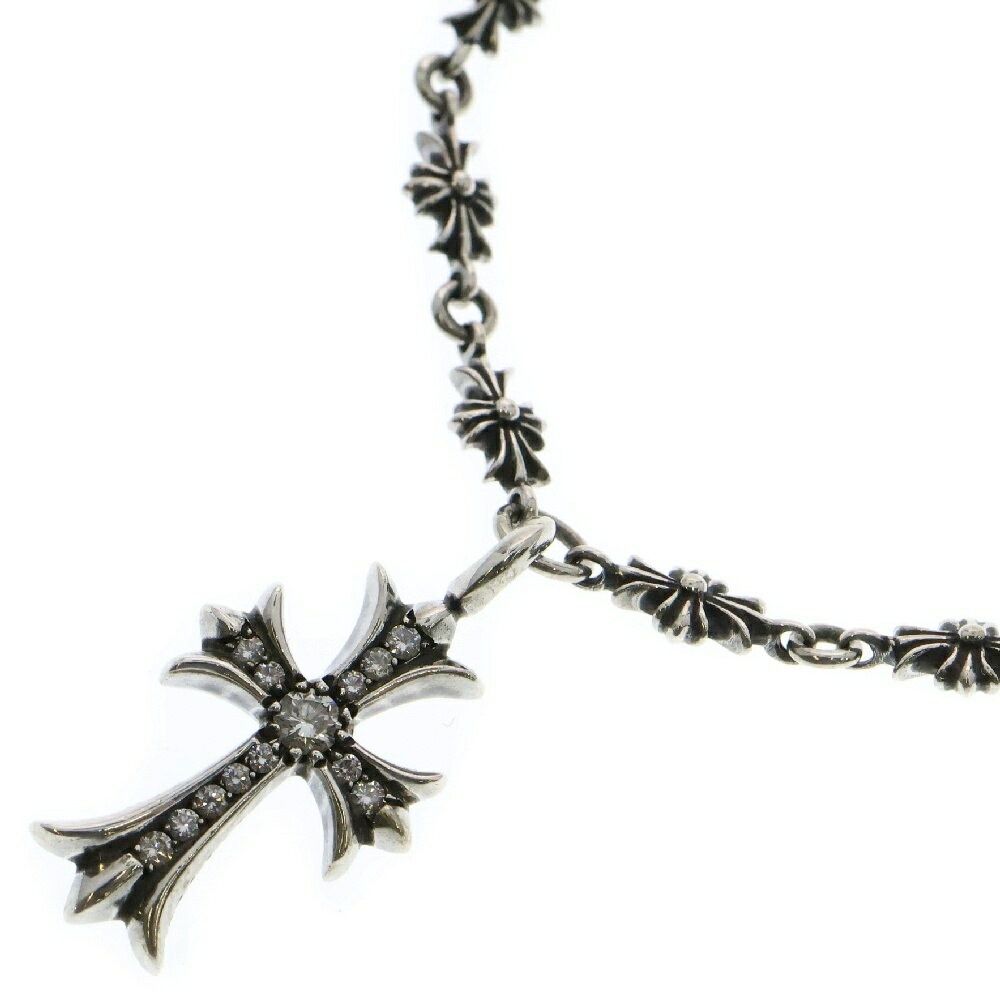 Chrome Hearts Chrome Hearts Tiny E20 Cross F Pave Dia E Chain Necklace ...