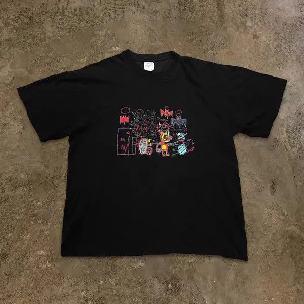 Vintage Street Hip Hop Graffiti Short Sleeve T Shirt Black Size US M / EU 48-50 / 2 - 3 Thumbnail