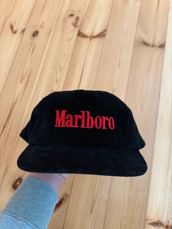 Marlboro NWT very rare 90s Marlboro Formula 1 black corduroy snapback Size ONE SIZE - 1 Thumbnail