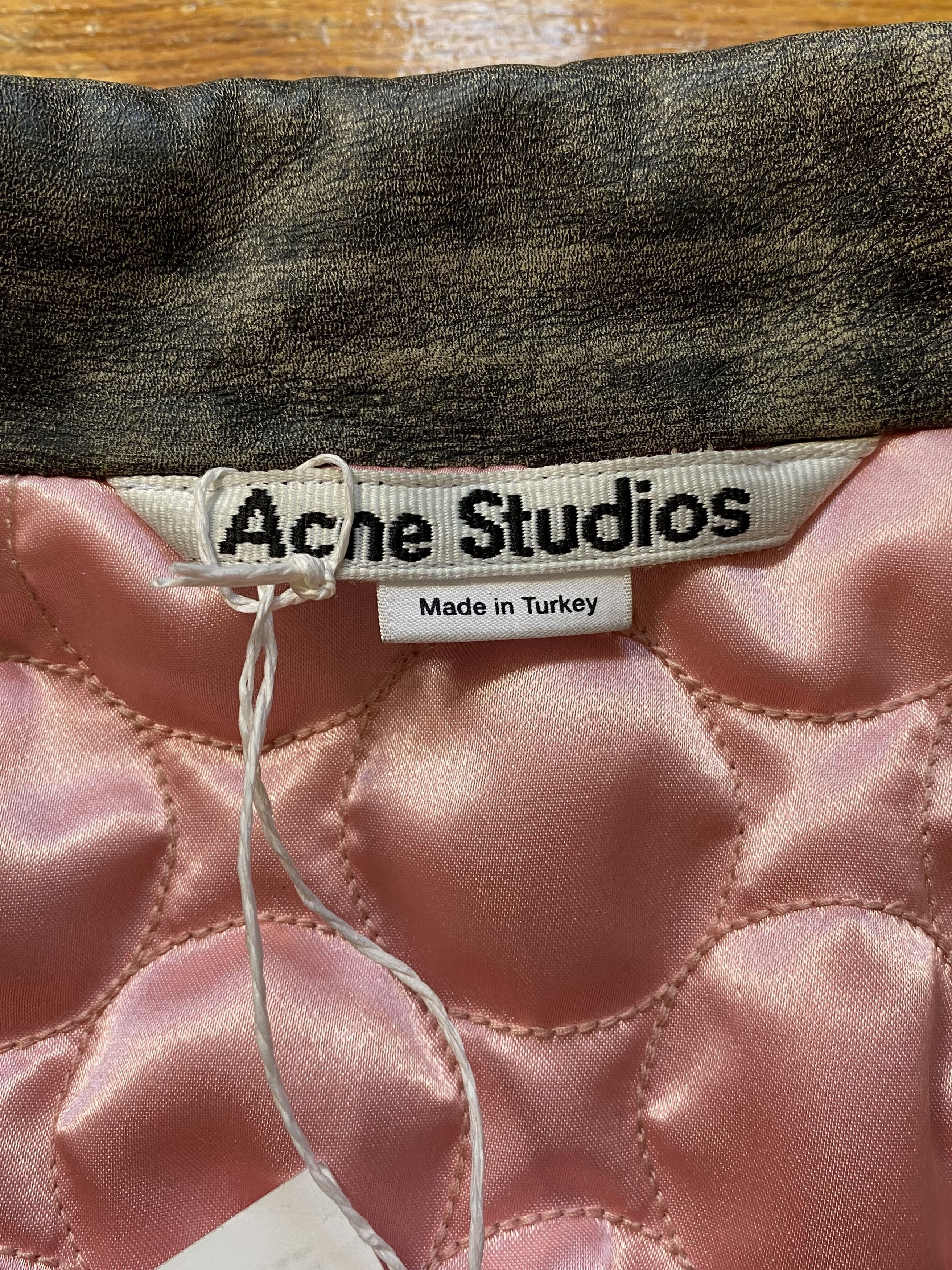 Acne Studios Acne Studios Motorcycle Leather Jacket Size 46 Size US S / EU 44-46 / 1 - 12 Thumbnail