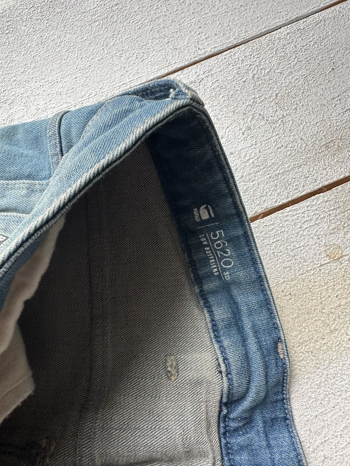 G-Star 🚨VNTG G STAR RAW BLUE FADED RARE AVANT GARDE JEANS Y2K Size 28" / US 6 / IT 42 - 5 Thumbnail