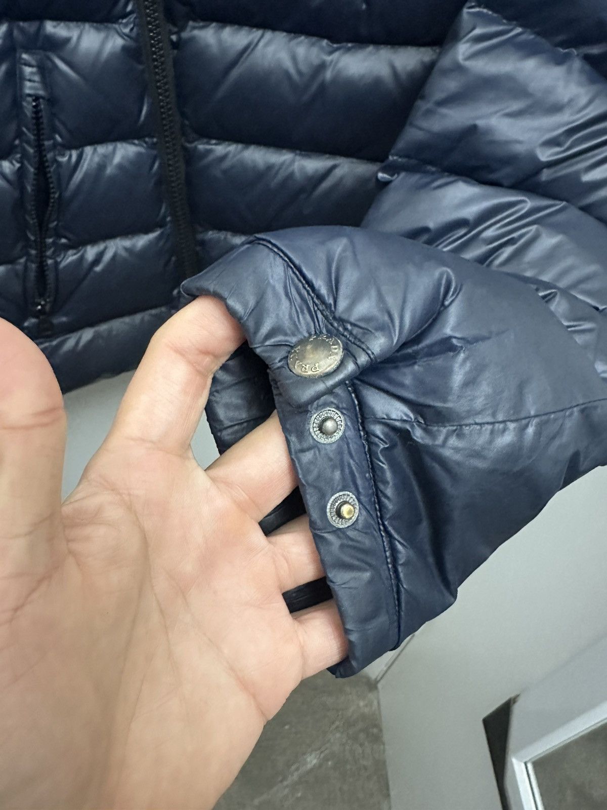 Prada Prada biker style navy down jacket sz M Size US M / EU 48-50 / 2 - 5 Thumbnail