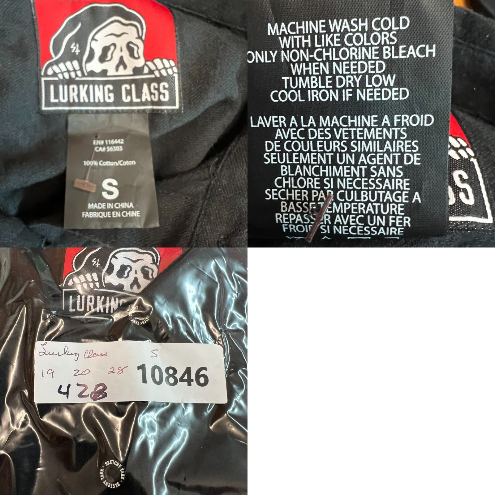 Vintage Lurking Class Button-Up Shirt Womens Size S Black Yin Yang Lightweight Flannel Long Sleeve Casual Size S / US 4 / IT 40 - 8 Thumbnail