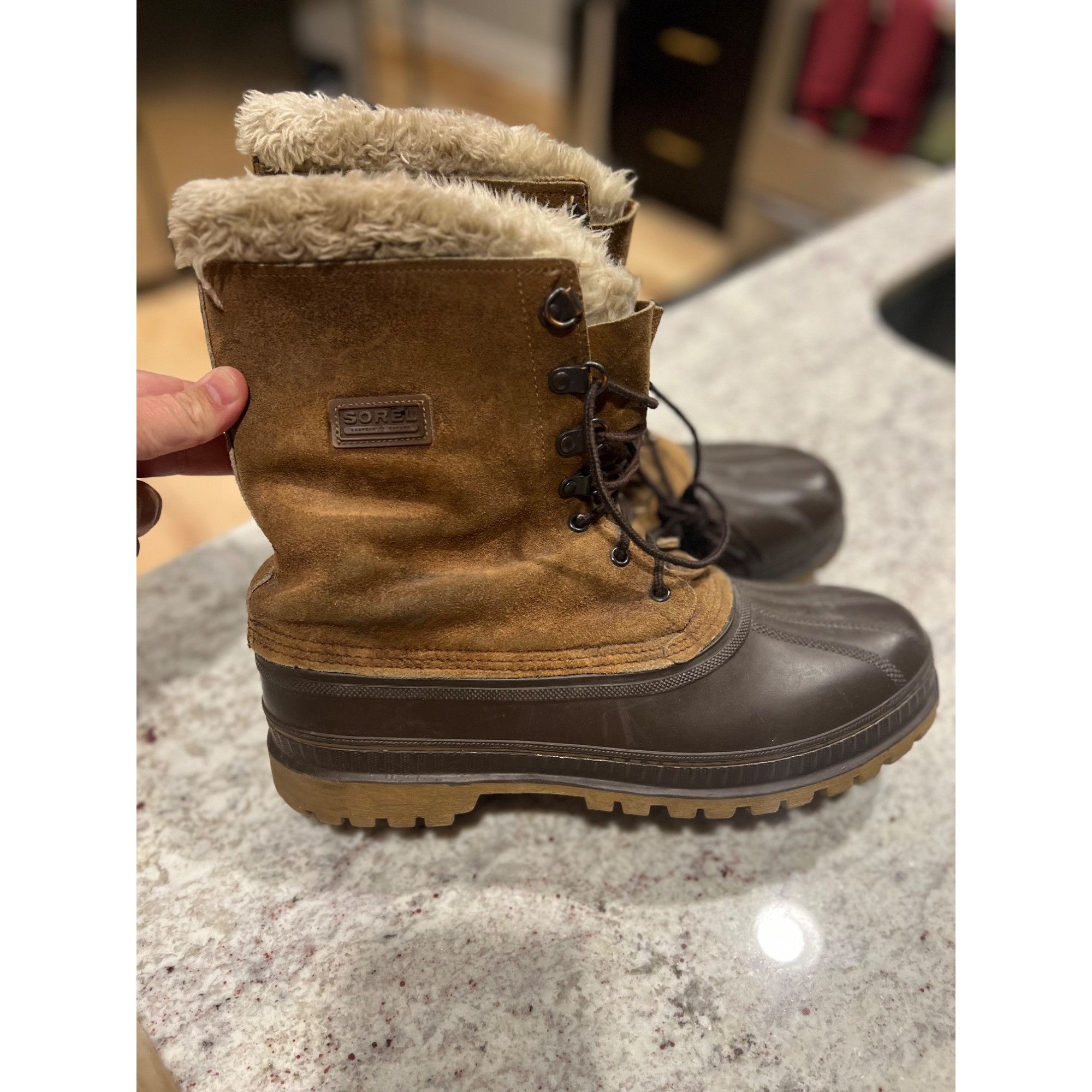 SOREL Sorel Steel Shank Leather Made in USA Winter Boots - Size 11 Size US 11 / EU 44 - 1 Thumbnail