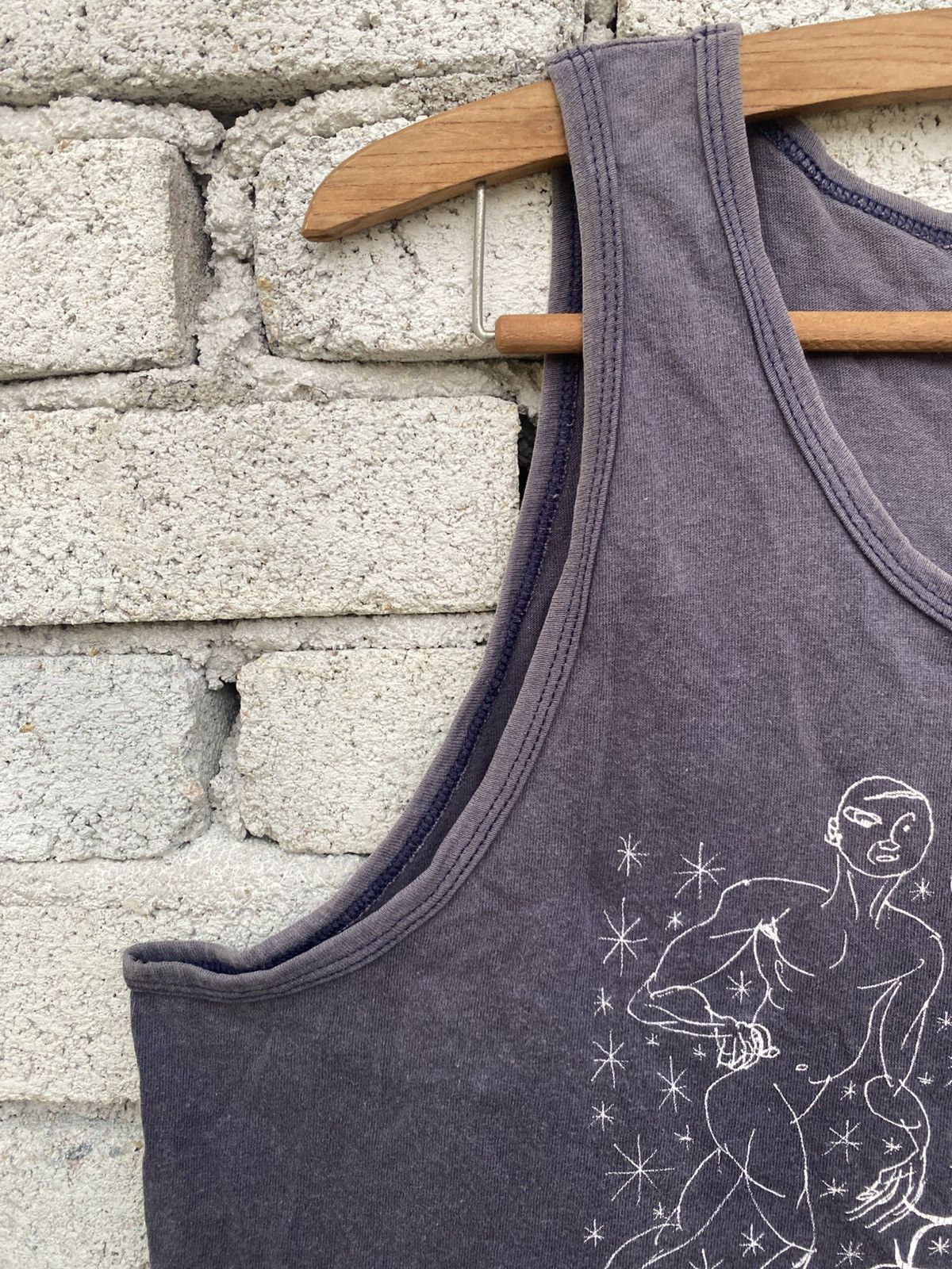 Vintage Distressed sun faded daniel johnston sleeveless Size US L / EU 52-54 / 3 - 3 Thumbnail
