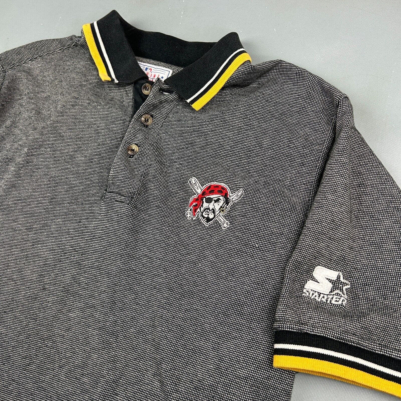 Starter VINTAGE 90s | Pittsburgh Pirates MLB Starter Polo Shirt sz M Size US M / EU 48-50 / 2 - 3 Thumbnail