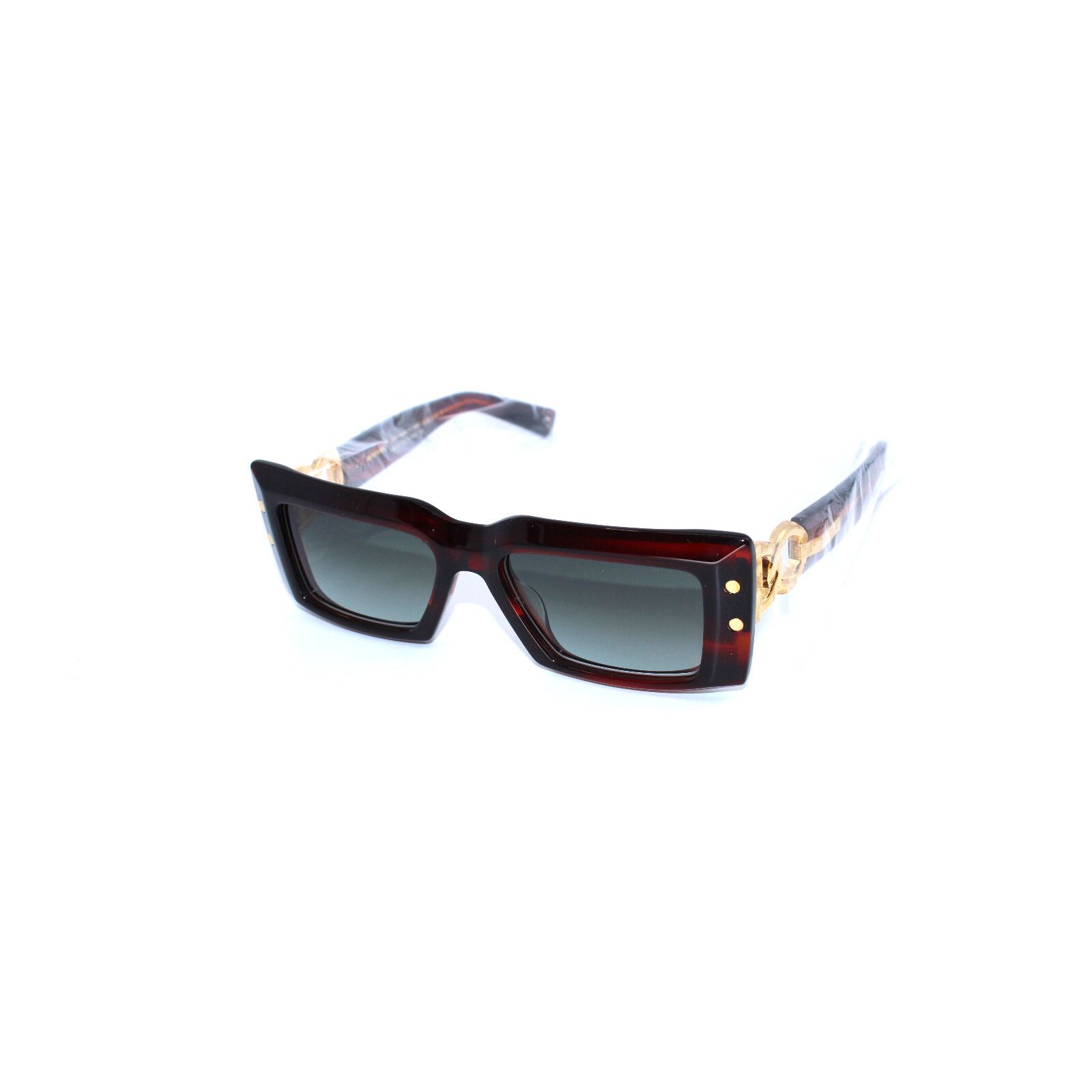 Balmain New in Box BALMAIN Imperial BPS-145B-53 Red Gold Sunglasses Size ONE SIZE - 3 Thumbnail