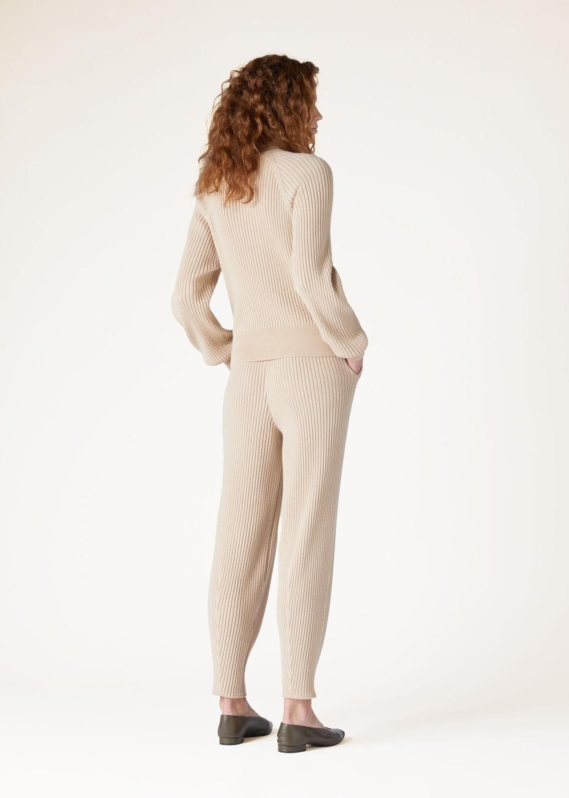 Loro Piana o1srvl11e0125 FAN6270 Lago Sirio Sweater in Cream Size L / US 10 / IT 46 - 3 Thumbnail