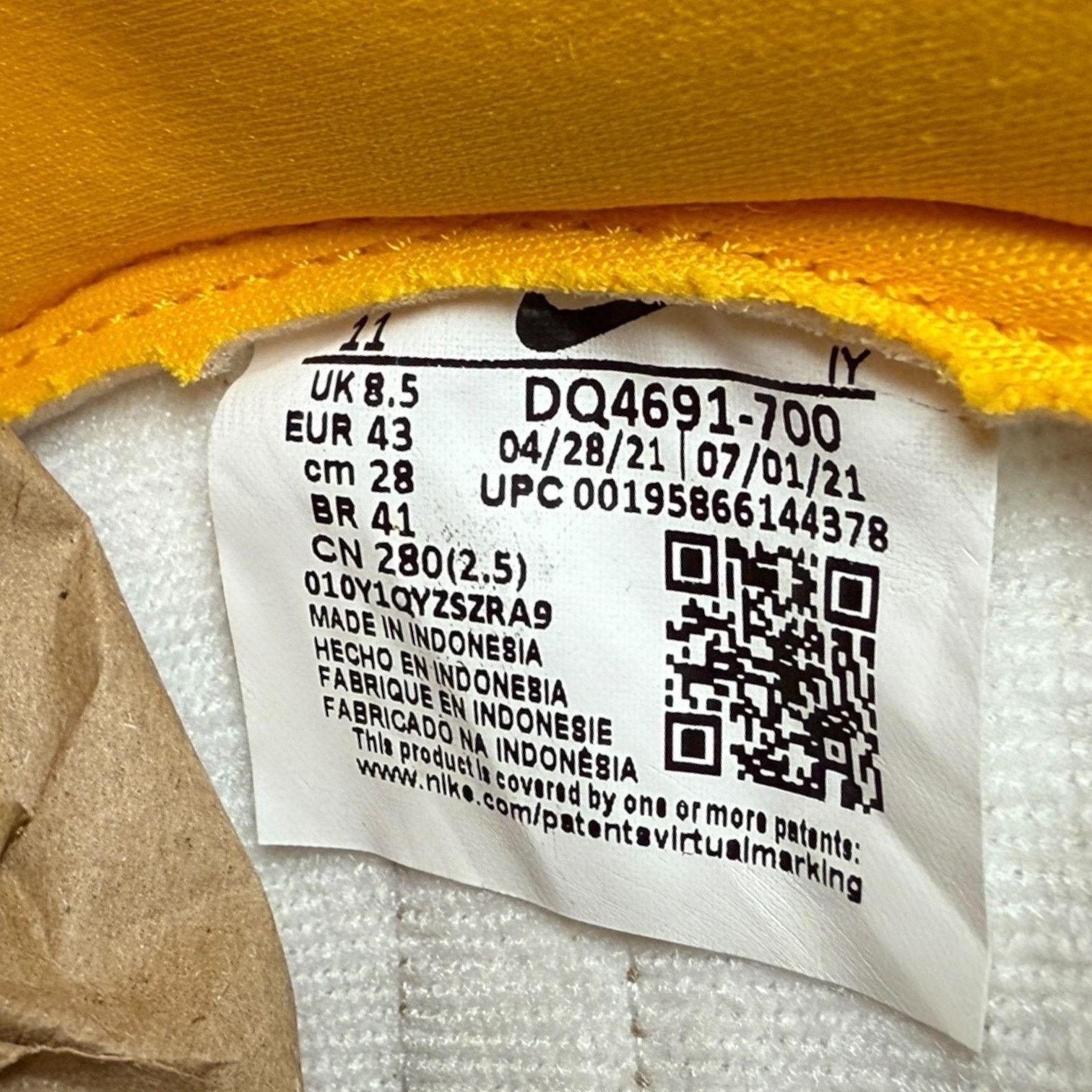 Nike New Nike Dunk High University Gold Orange Women Size 11 Size US 11 / IT 41 - 2 Thumbnail