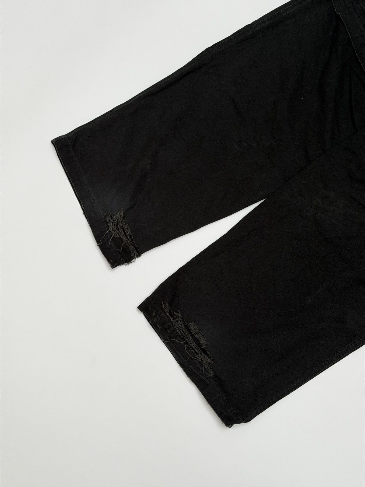 Balenciaga Balenciaga Large Black Ripstop Destroyed Cargo Pants Size US 27 - 5 Thumbnail
