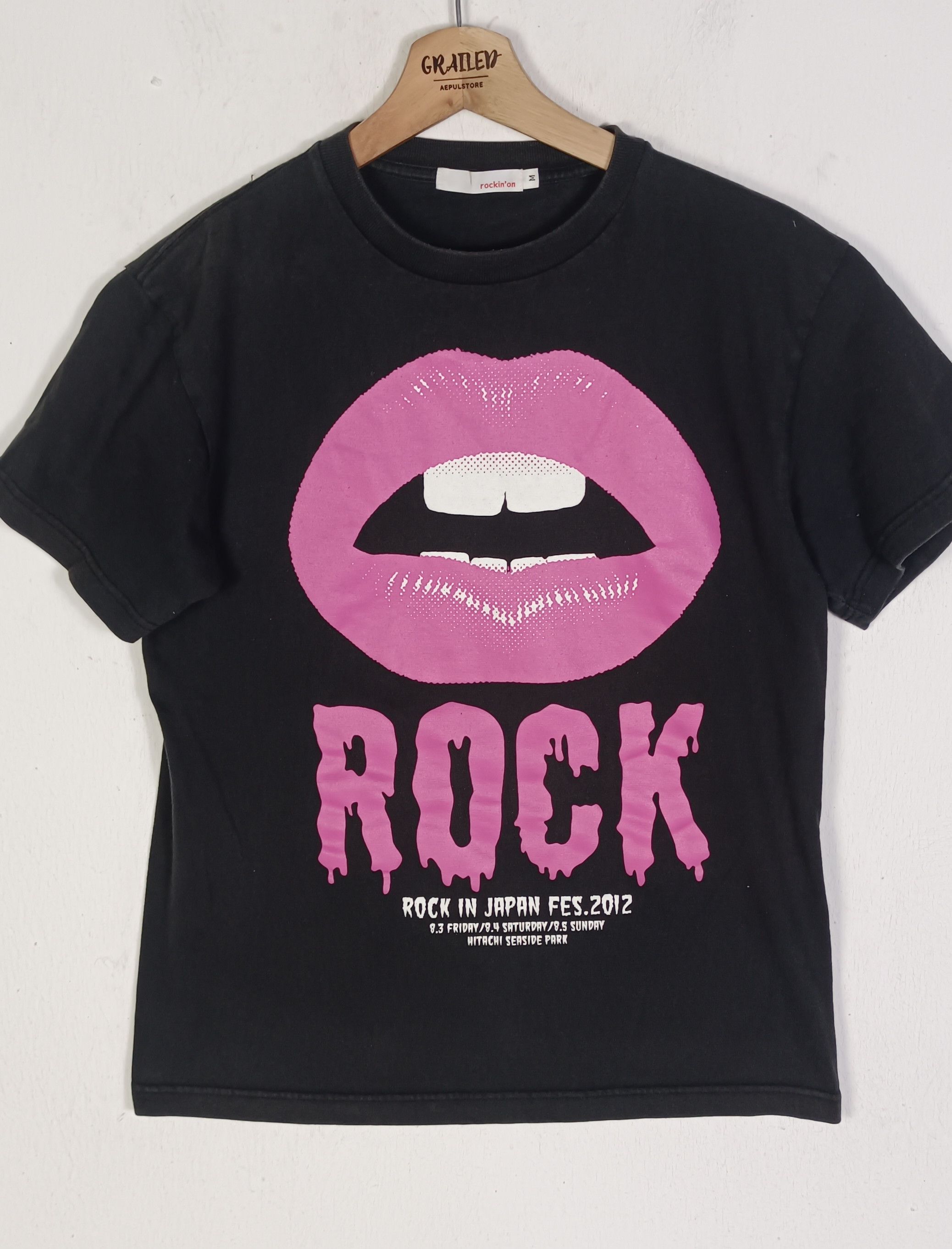 Band Tees × Japanese Brand VINTAGE 2012 ROCK IN JAPAN LIPS FEST TEE 9MM 10-FEET Size US S / EU 44-46 / 1 - 3 Thumbnail