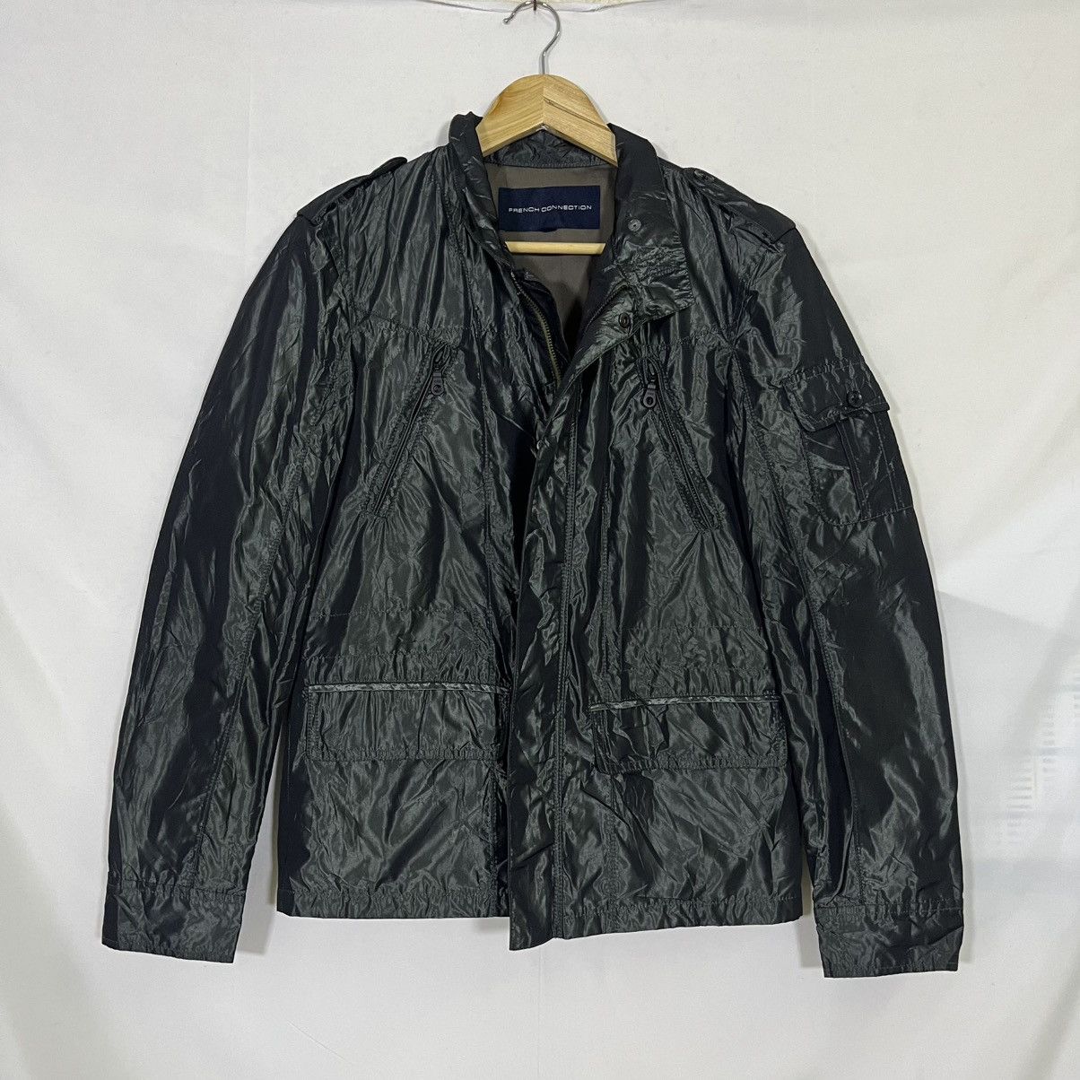 Other FRENCH CONNECTION NYLON SHELL UTILITY JACKET Size US S / EU 44-46 / 1 - 1 Thumbnail