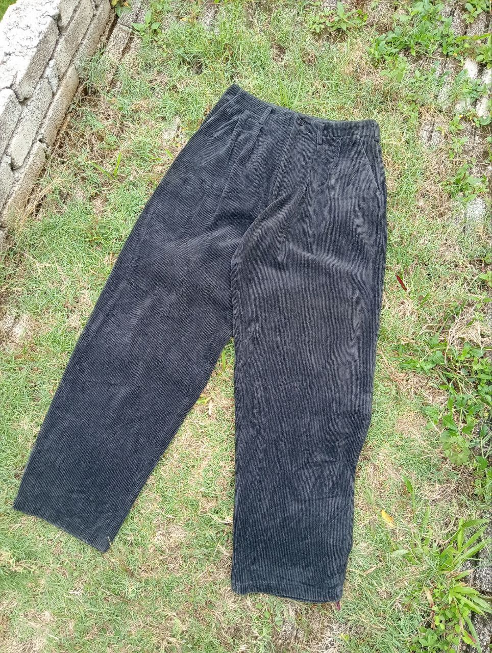 Yohji Yamamoto VINTAGE Y's FOR MEN CORDUROY BAGGY PANTS Size US 30 / EU 46 - 3 Thumbnail
