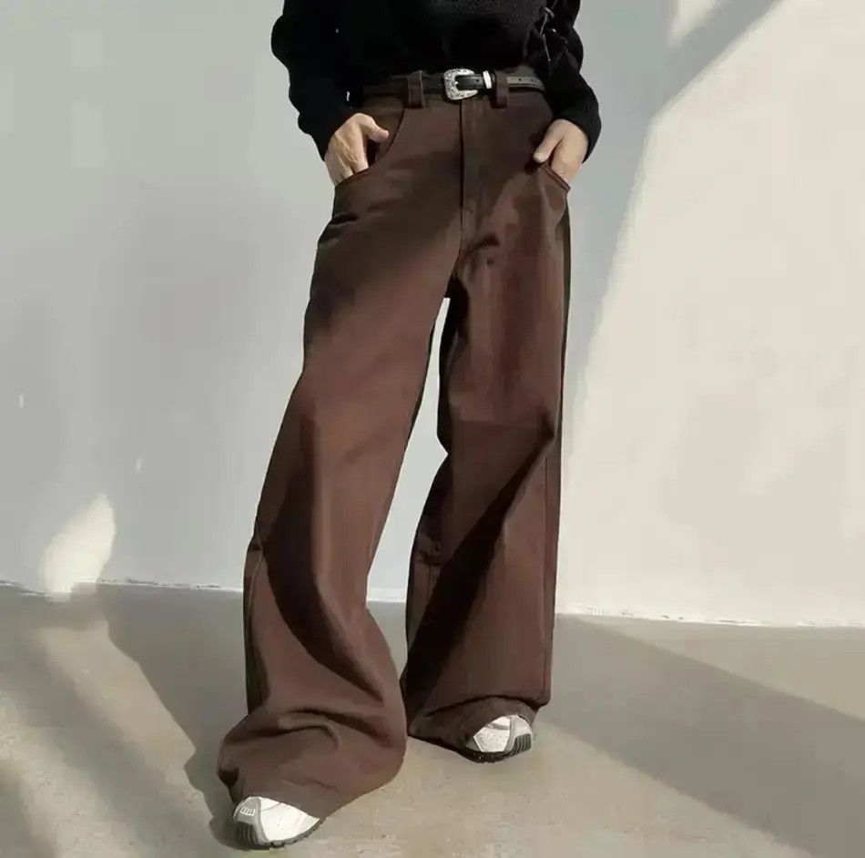 Japanese Brand Mauroicardi Autumn Flowy Baggy Wide Leg Pants Size US 32 / EU 48 - 4 Thumbnail