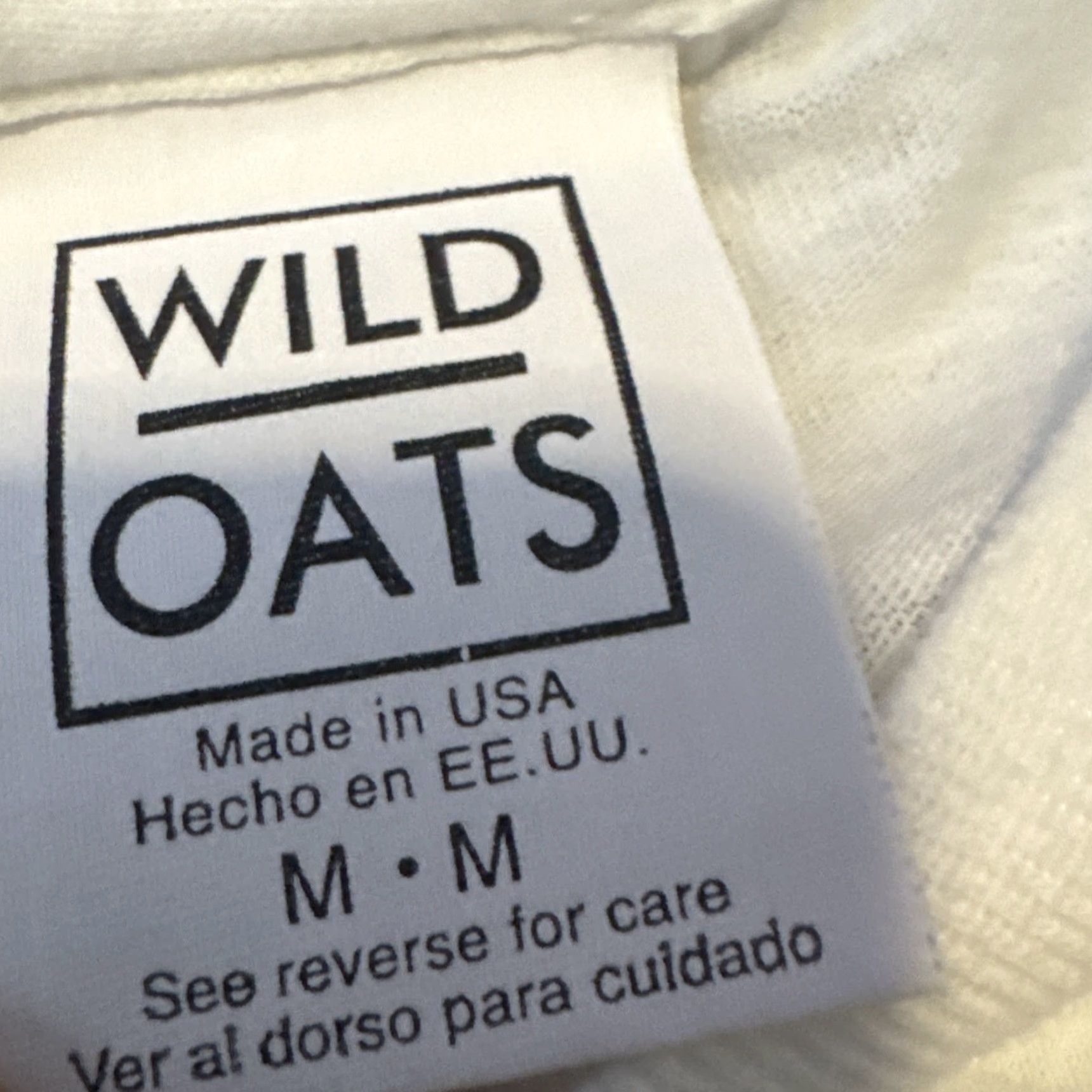 Vintage VINTAGE Wild Oats Art Teacher Graphic White T-Shirt Adult M Mens Size US M / EU 48-50 / 2 - 6 Thumbnail