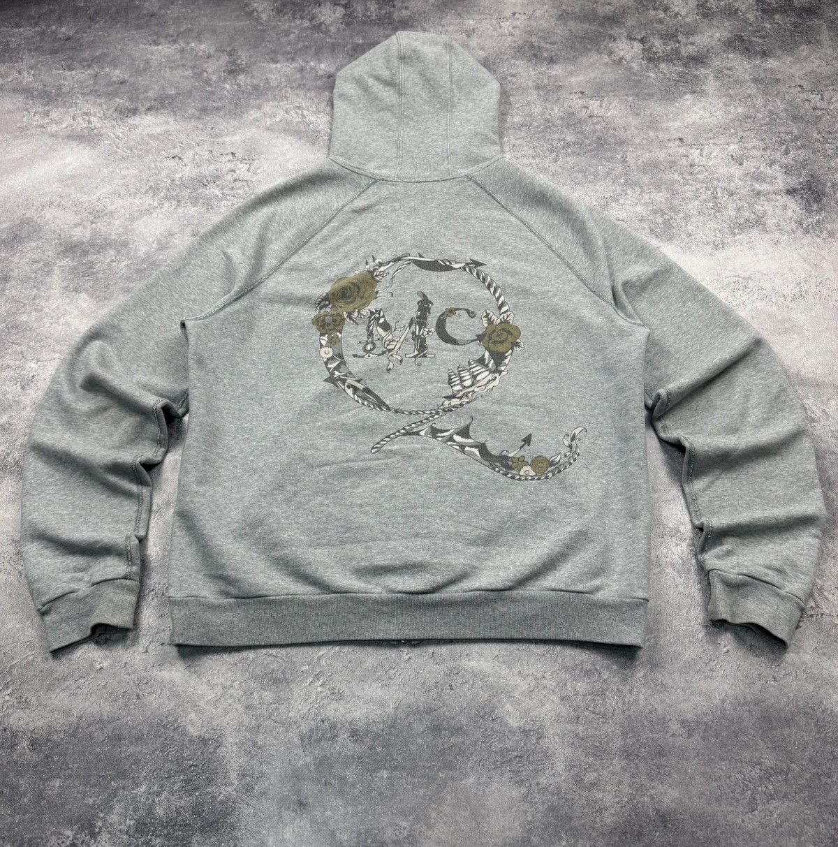 Alexander McQueen Alexander McQueen Grey Zip Up Hoodie Big Logo Authentic Size US XL / EU 56 / 4 - 20 Thumbnail
