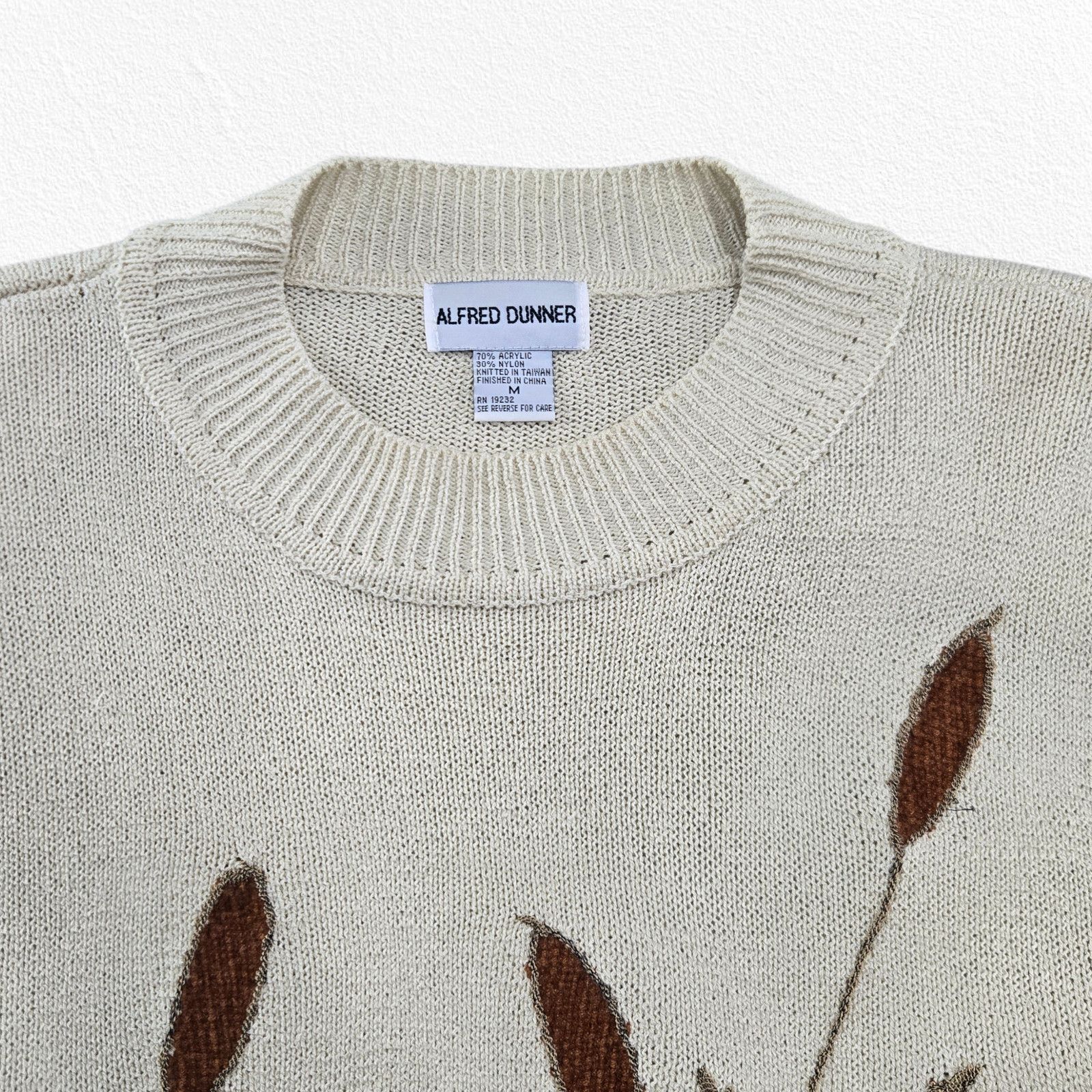 Vintage Vintage Alfred Dunner Nature Motif Knit Sweater Size Medium Size M / US 6-8 / IT 42-44 - 5 Thumbnail