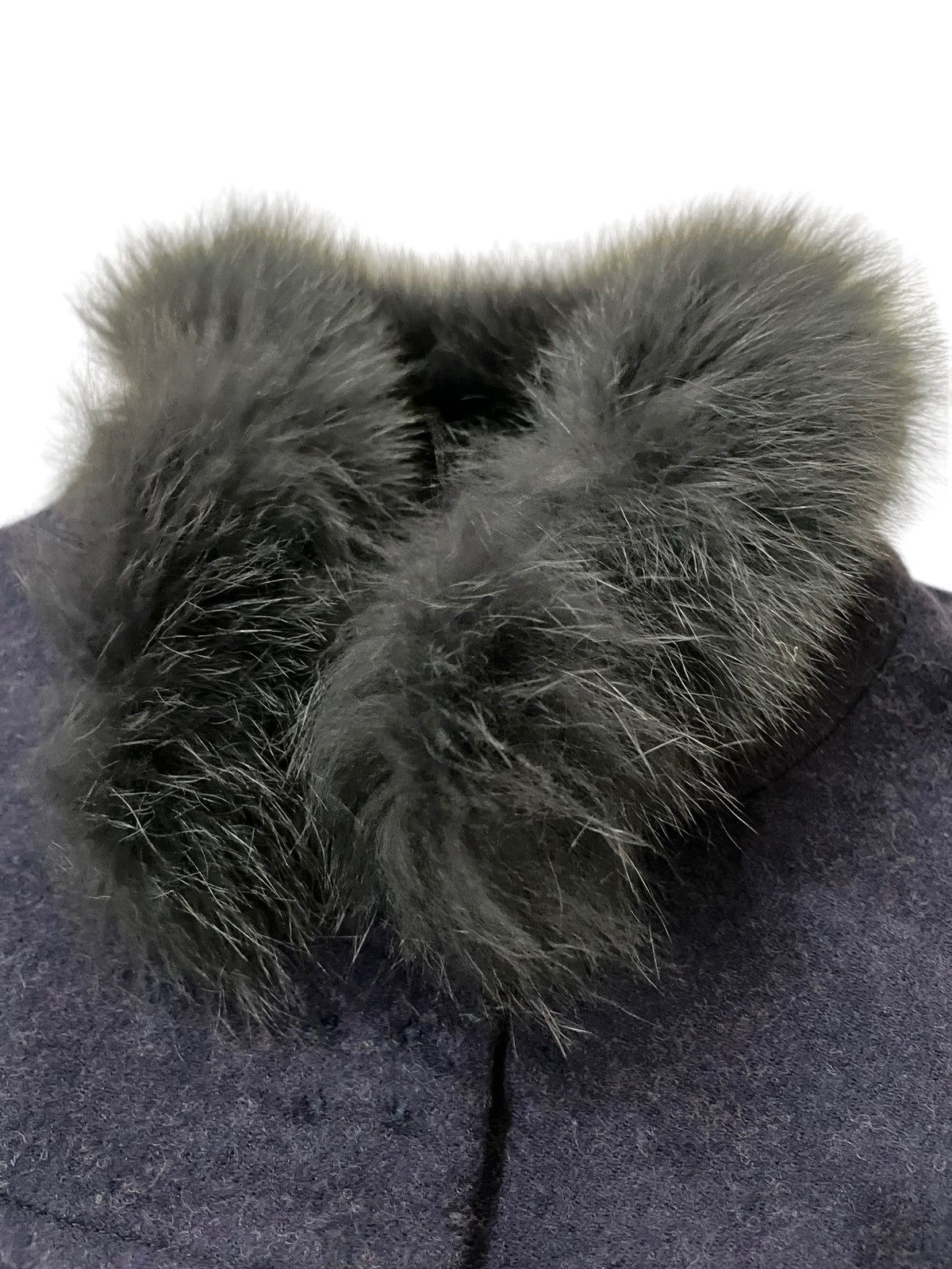Japanese Brand Gabardine K.T Faux Wool Fox Fur Bondage Punk Jacket Size US S / EU 44-46 / 1 - 5 Thumbnail