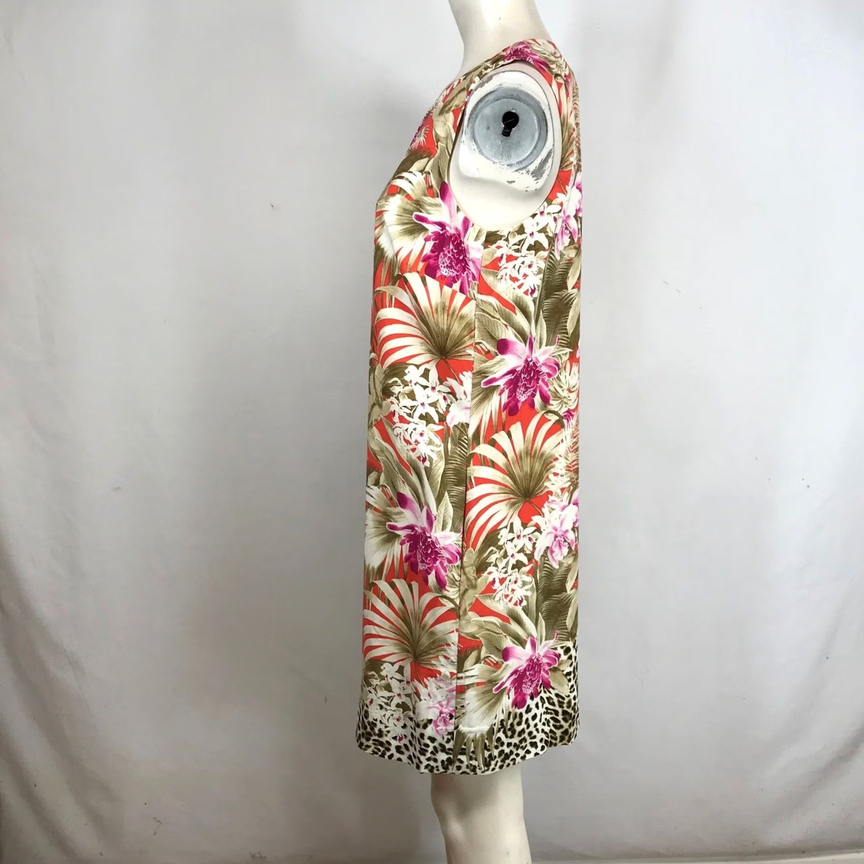 Tommy Bahama VINTAGE? No, but keep focus: Tommy Bahama Tropical Orchid Leopard Print Shift Dress Coral Small NWT Size S / US 4 / IT 40 - 6 Thumbnail