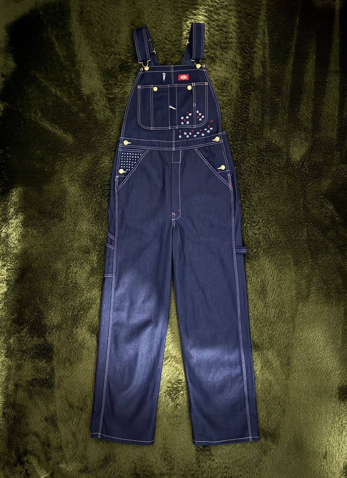 Dickies [30x30] Dickies Japanese Sashiko Custom Overalls – Indigo Size US 30 / EU 46 - 1 Thumbnail