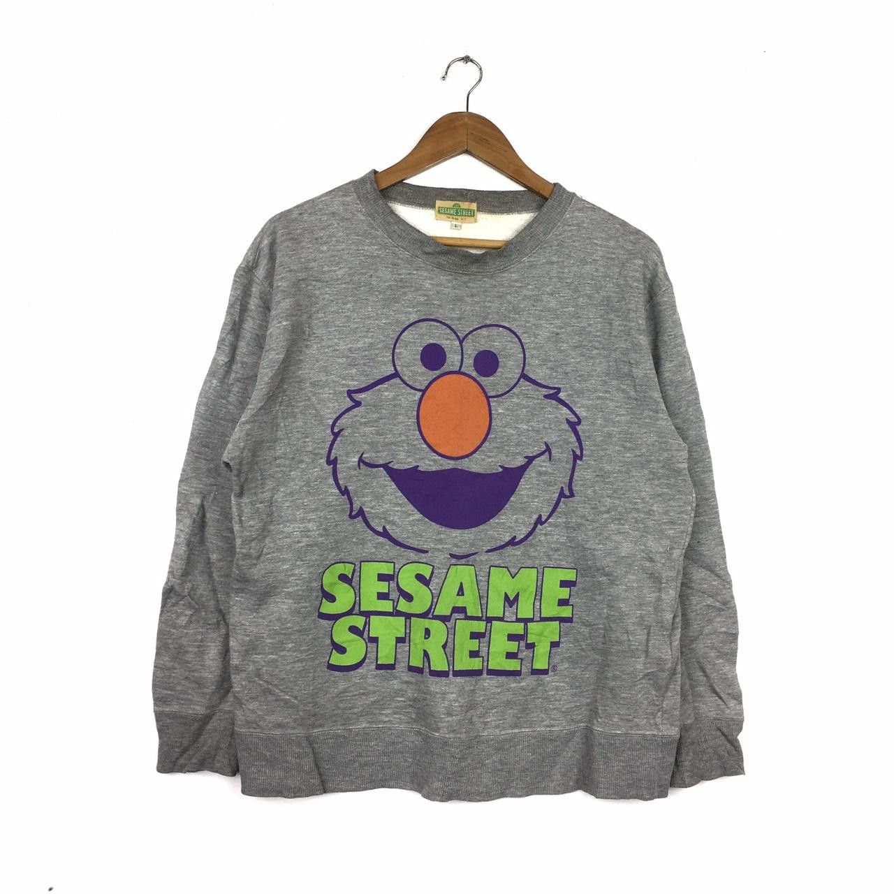 Vintage Vtg SESAME STREET ELMO Cartoon Anime Comics Sweatshirt Size US L / EU 52-54 / 3 - 1 Thumbnail