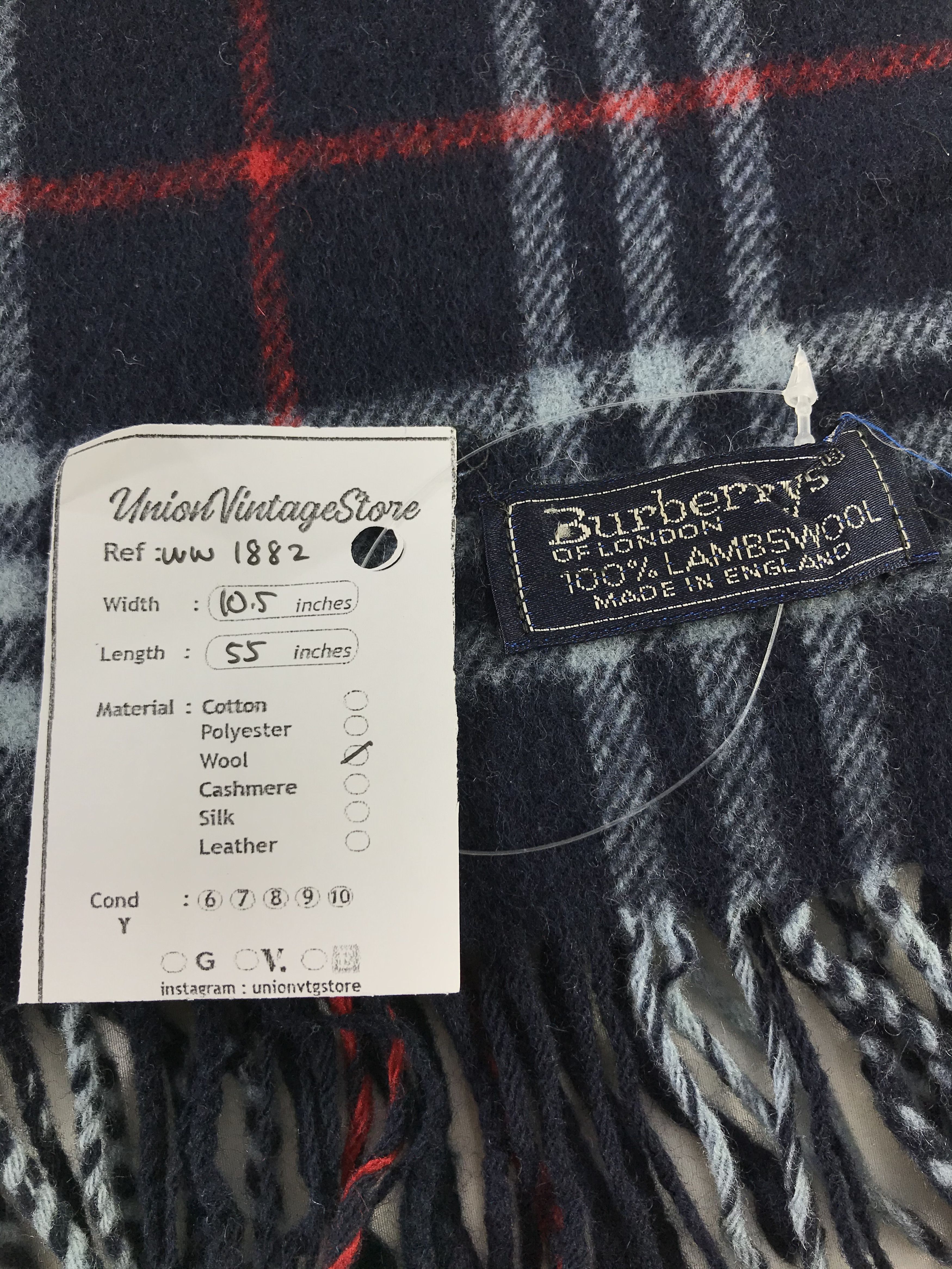 Burberry × Vintage Burberry Scarf / Muffler / Neckwear - WW1882 Size ONE SIZE - 4 Thumbnail