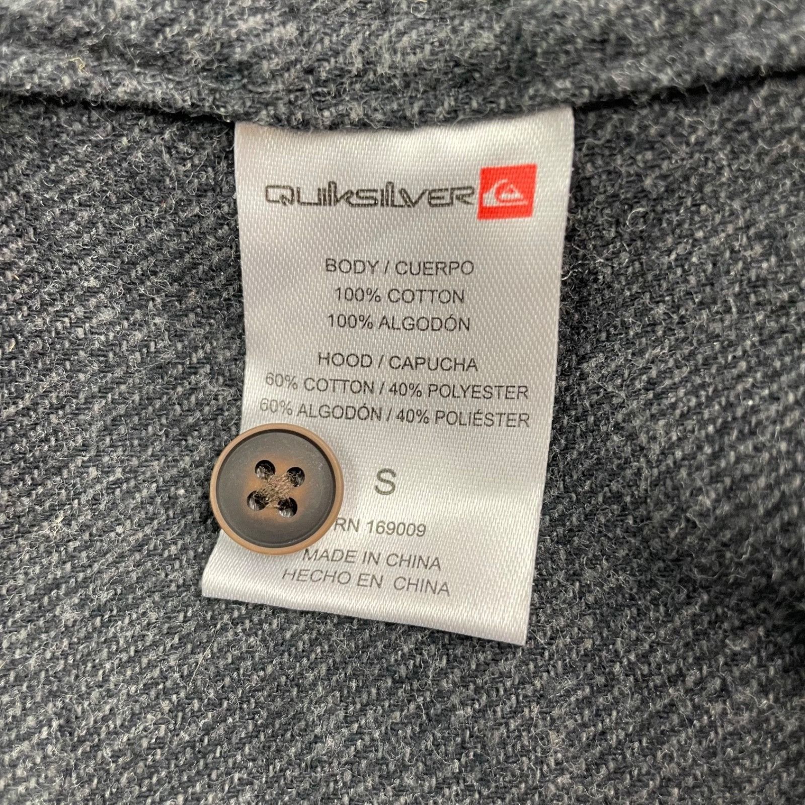 Quiksilver Quicksilver Men's 100% Cotton L/S Hooded Button Work Shirt G Size US S / EU 44-46 / 1 - 4 Thumbnail