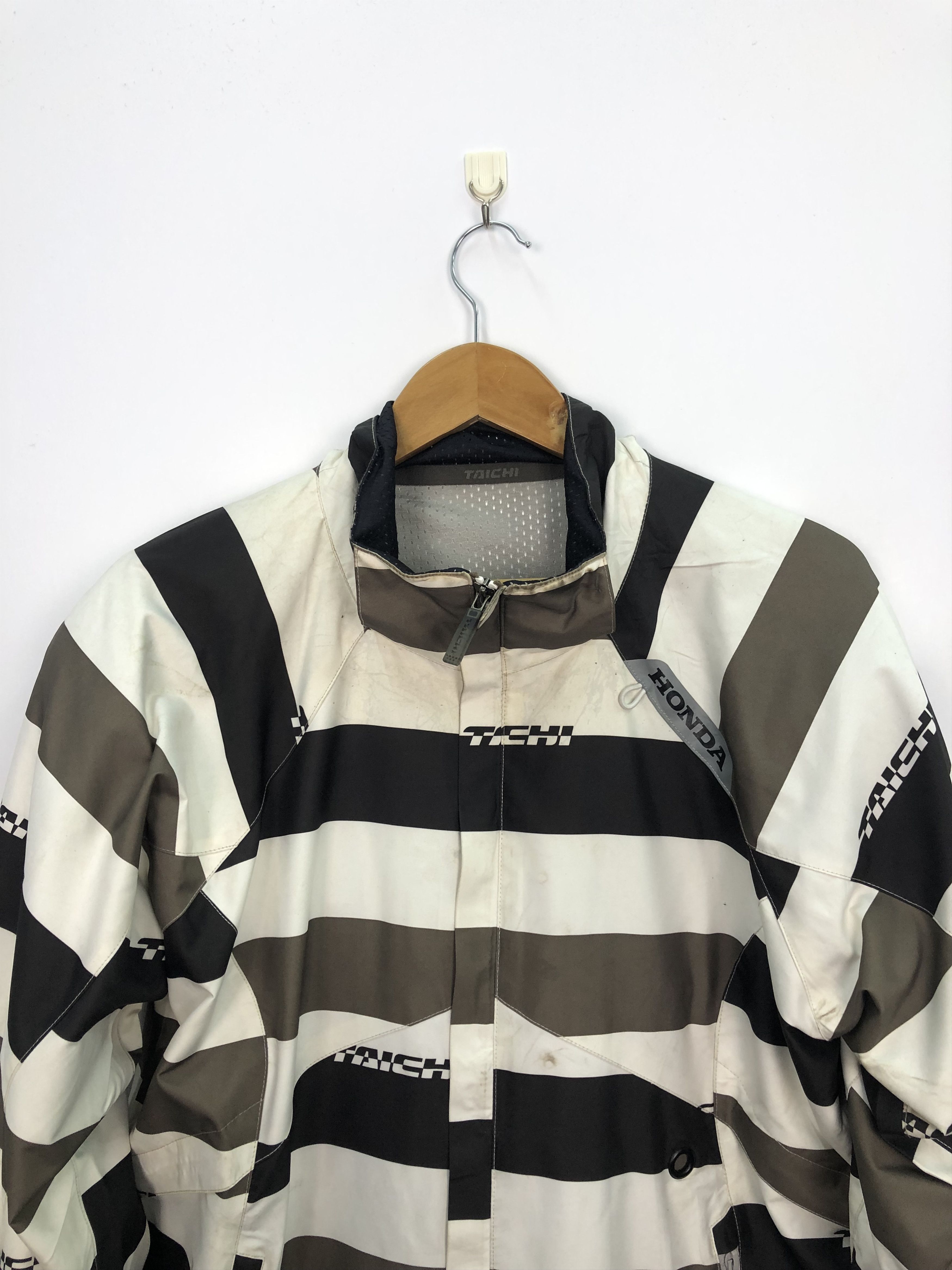 Honda Vintage 90s Honda Racing Striped Jacket J0176 Size US L / EU 52-54 / 3 - 2 Thumbnail