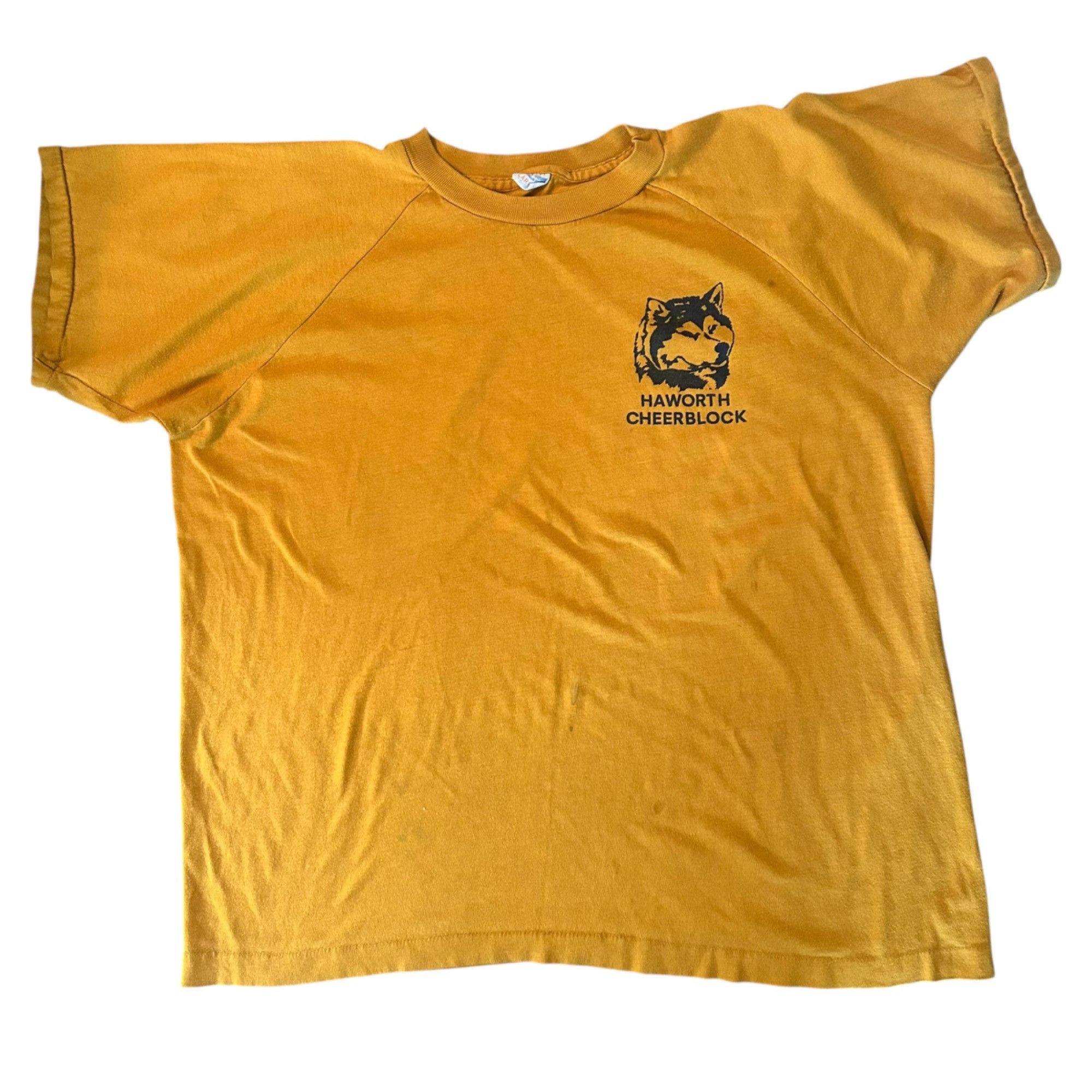 Vintage Vintage Champion Haworth Cheerblock Single Stitch Tee L Size L / US 10 / IT 46 - 1 Thumbnail