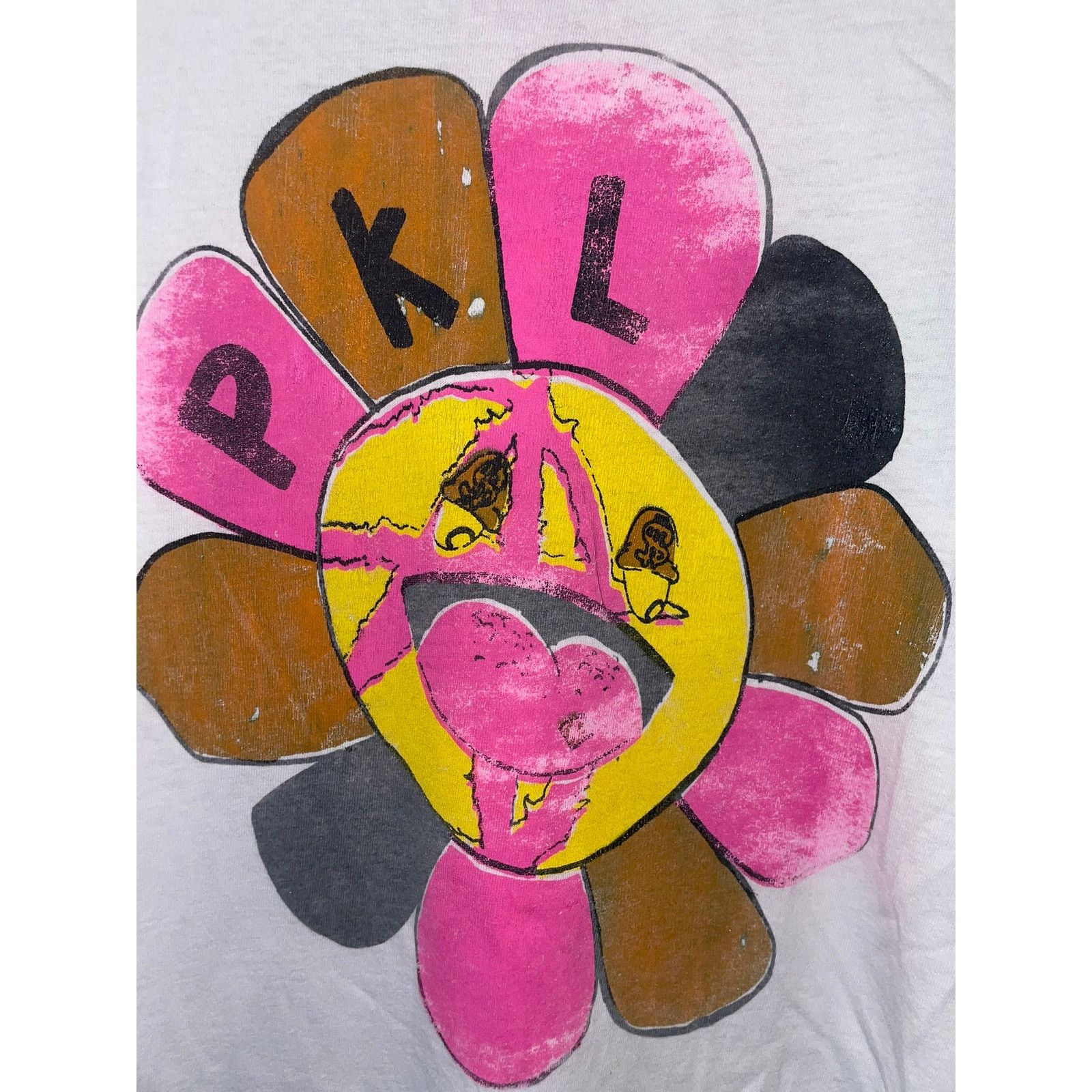 Hanes Vintage Art Shirt PKL Sunflower Artwork Tee 80s Medium Size US M / EU 48-50 / 2 - 4 Thumbnail
