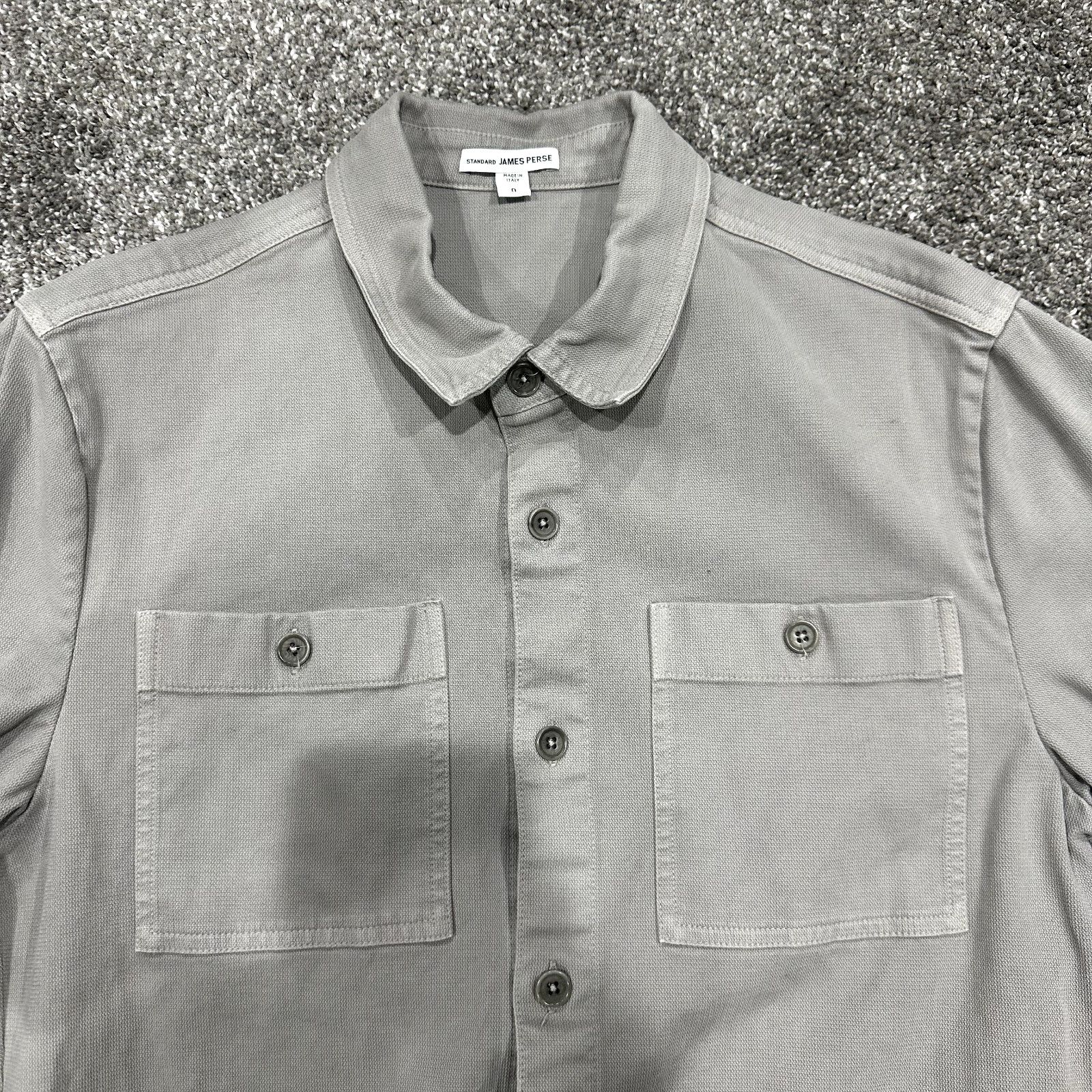 James Perse James Perse Cargo Utility Shirt 0/XS Gray Button Down Italy Size US XS / EU 42 / 0 - 2 Thumbnail